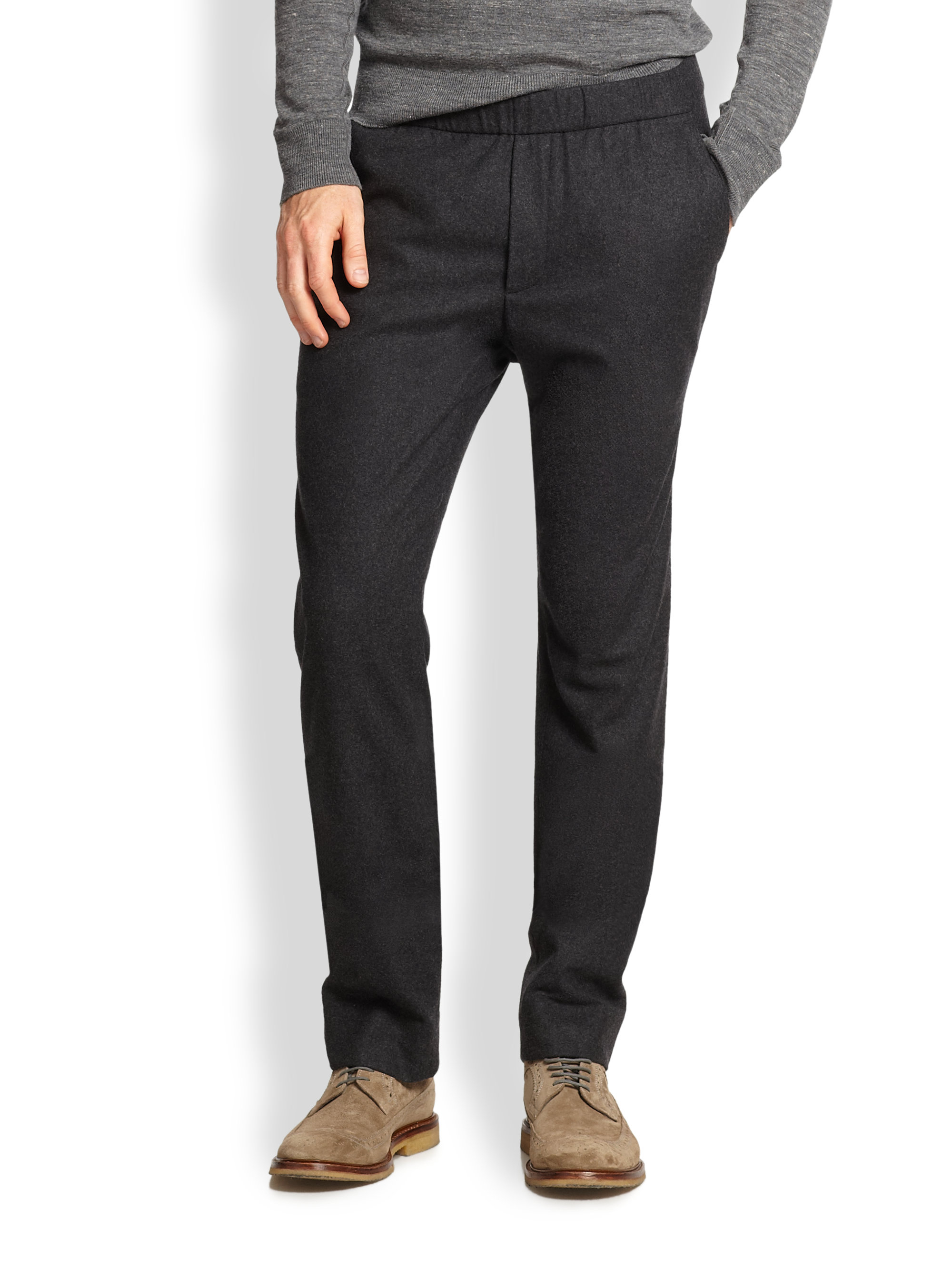 Vince Pleated Jogger Pants in Blue for Men (No Color) | Lyst