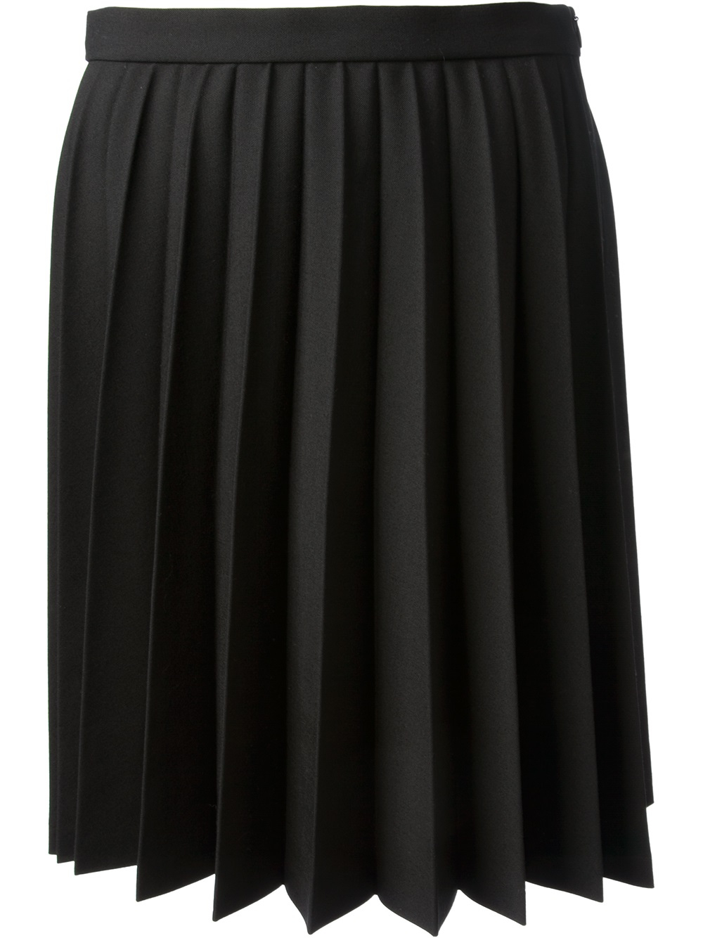 Lyst - Red Valentino 'Sunray' Pleated Skirt in Black