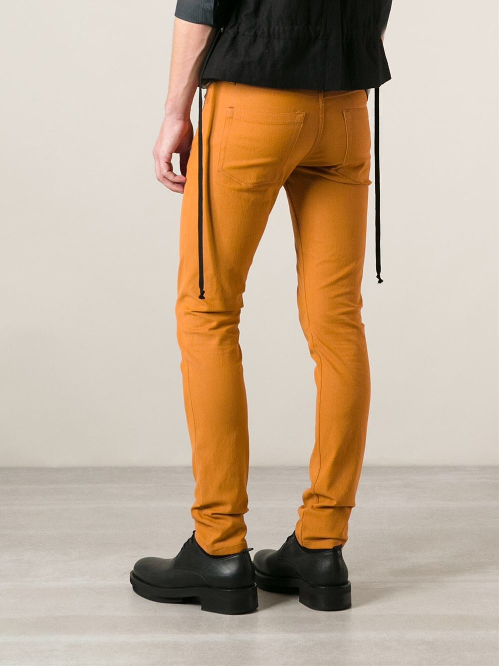 skinny jeans yellow