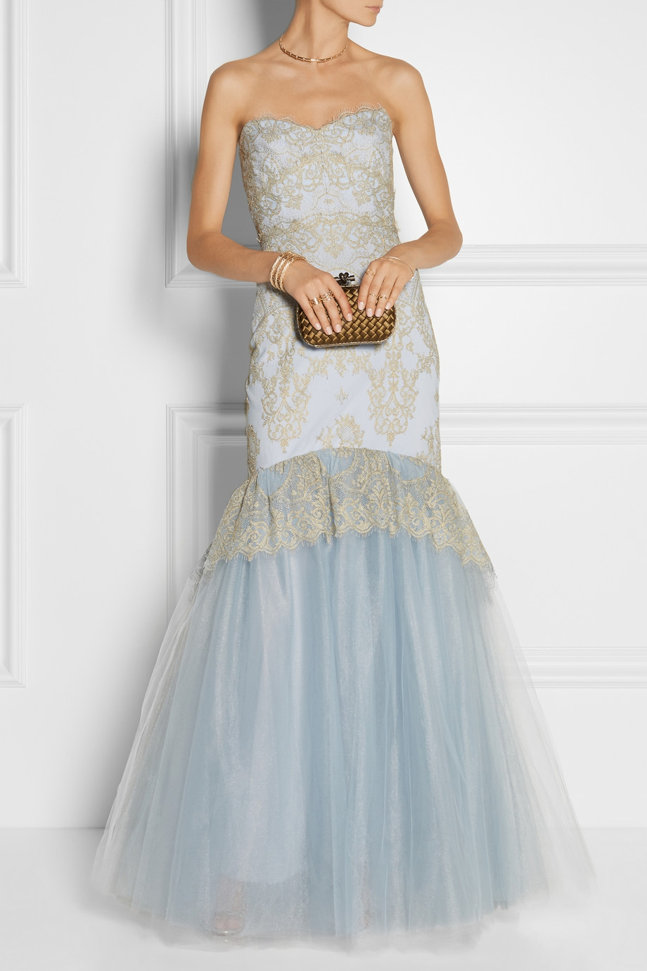 marchesa blue gown