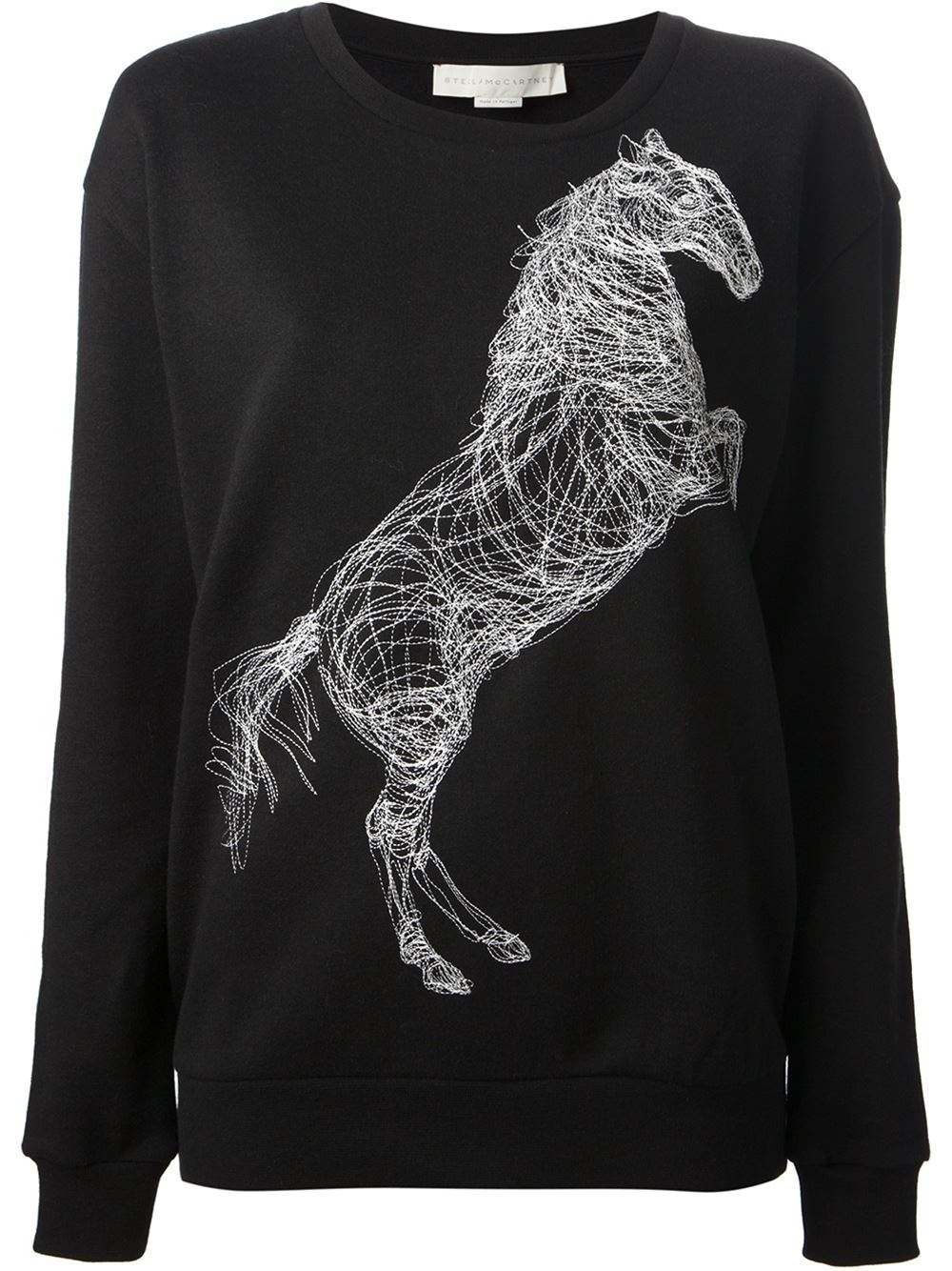 Stella McCartney Horse Sweater in Black - Lyst