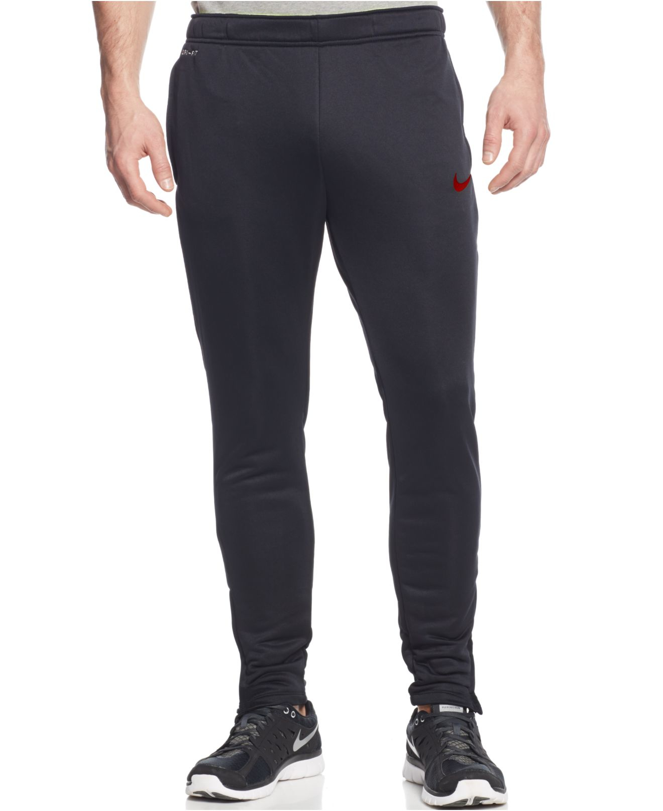 mens black nike dri fit joggers