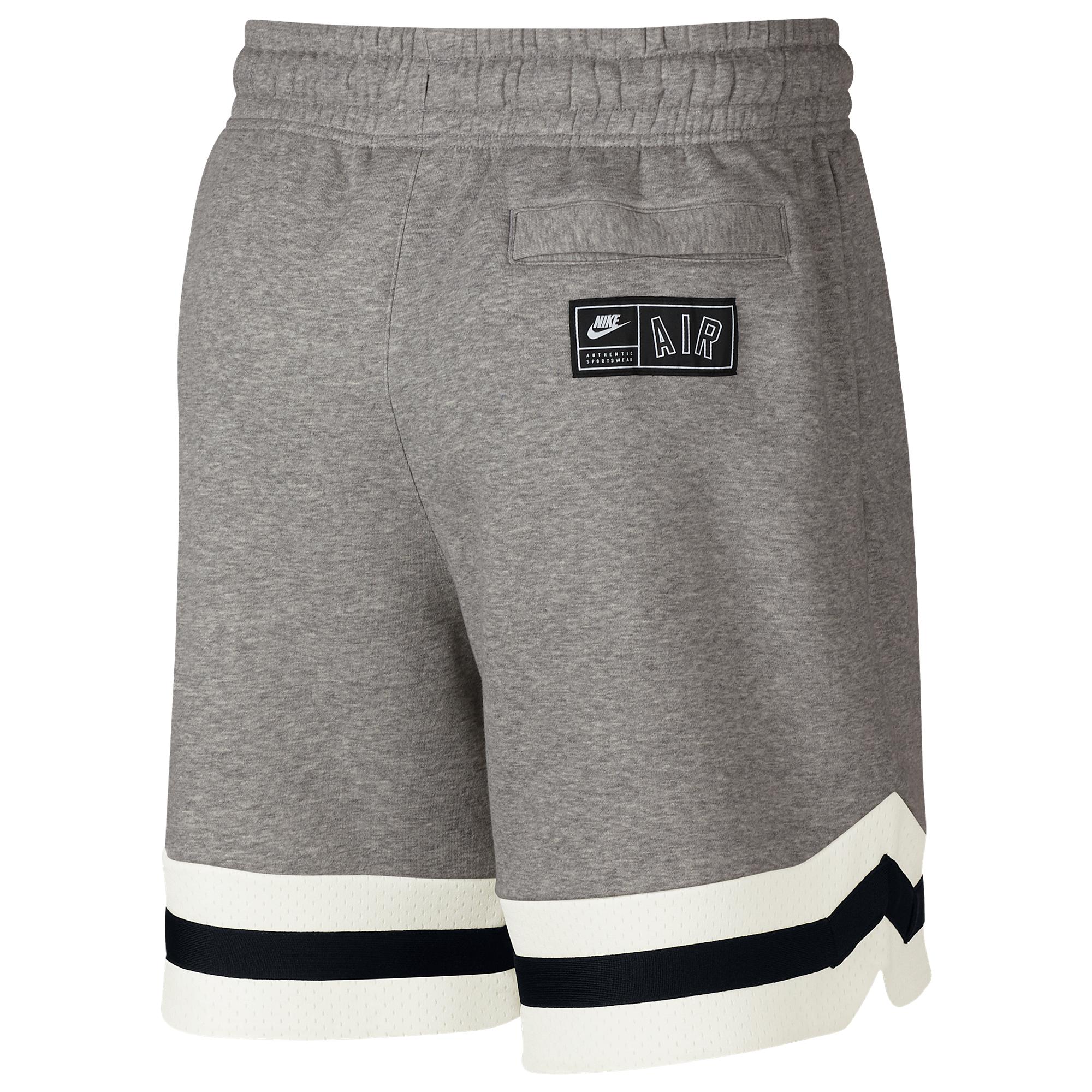 Nike Air Fleece Shorts in Gray for Men - Lyst