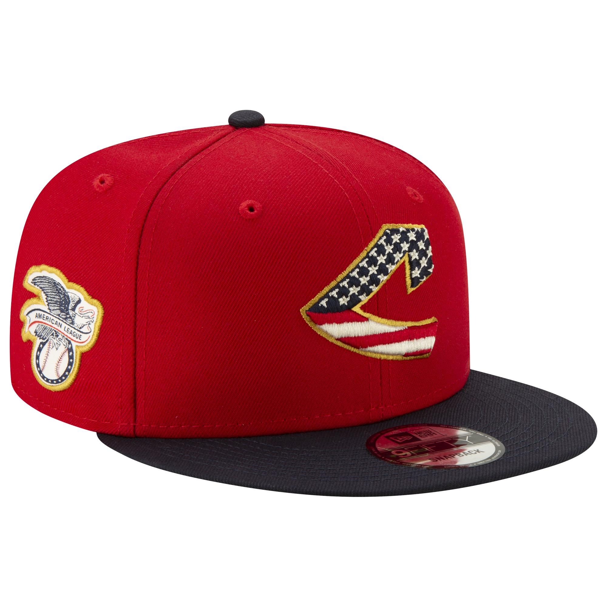 KTZ Cleveland Indians Mlb 9fifty July 4th Snapback Cap in Red for Men ...