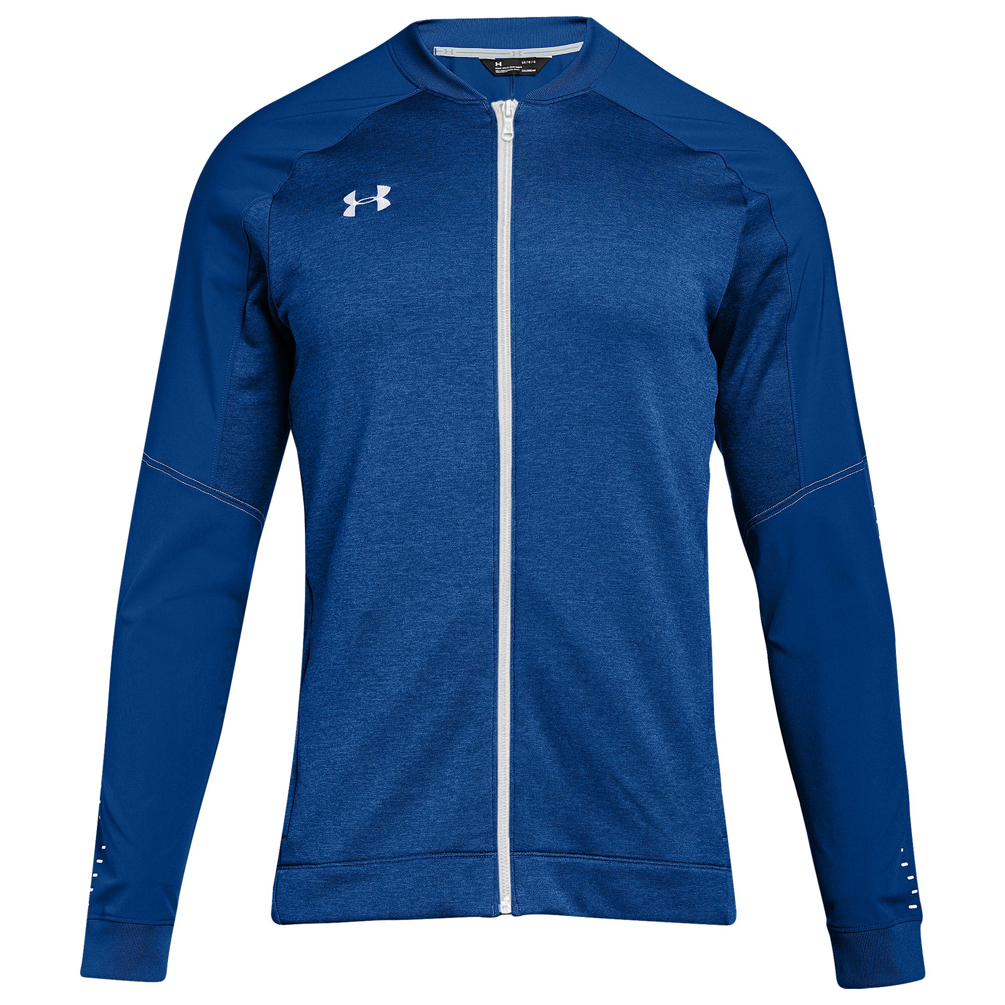 Under Armour Team Qualifier Hybrid Warm-up Jacket in Blue ...