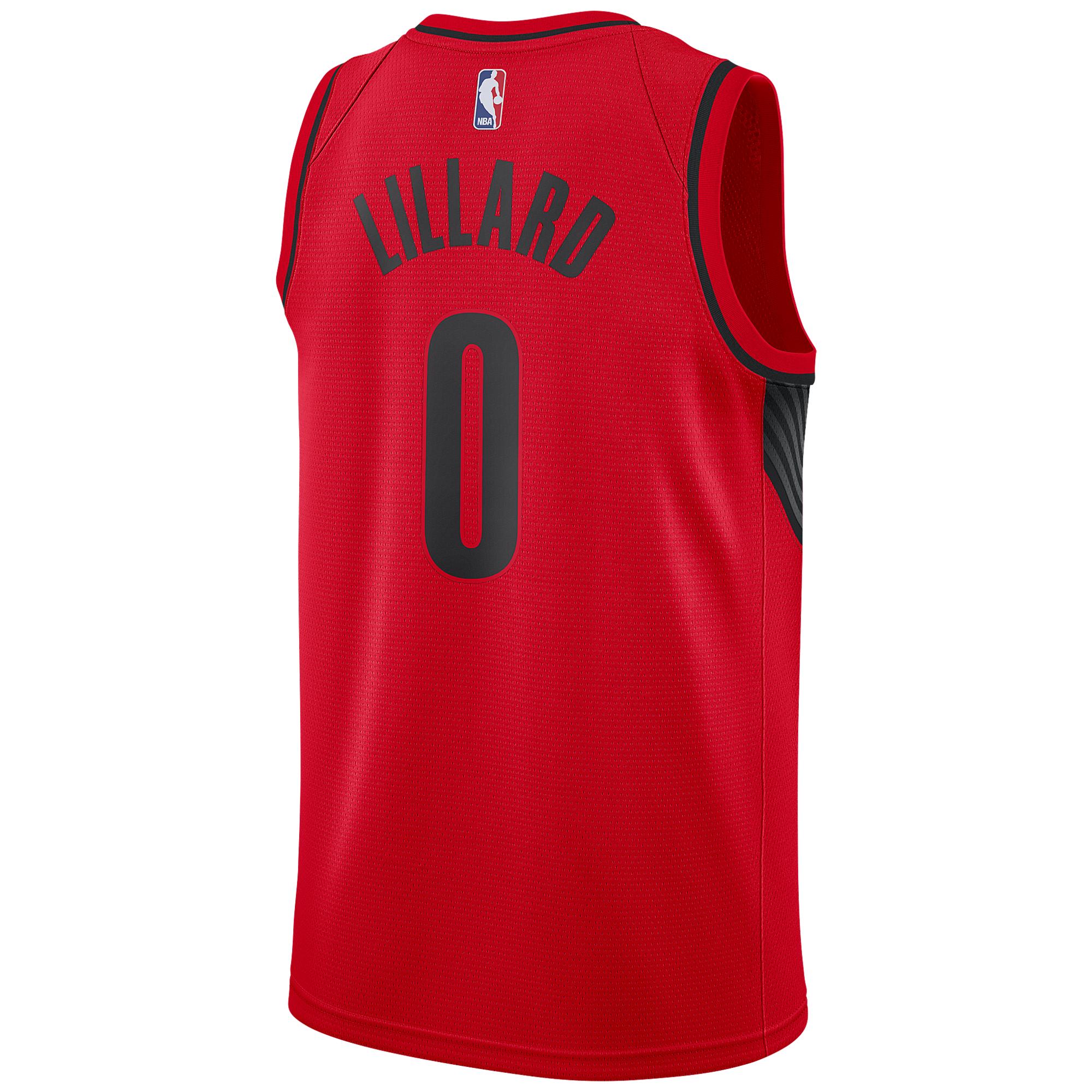 Damian Lillard Jersey : Mens Replica - Nike NBA Damian Lillard Portland ...