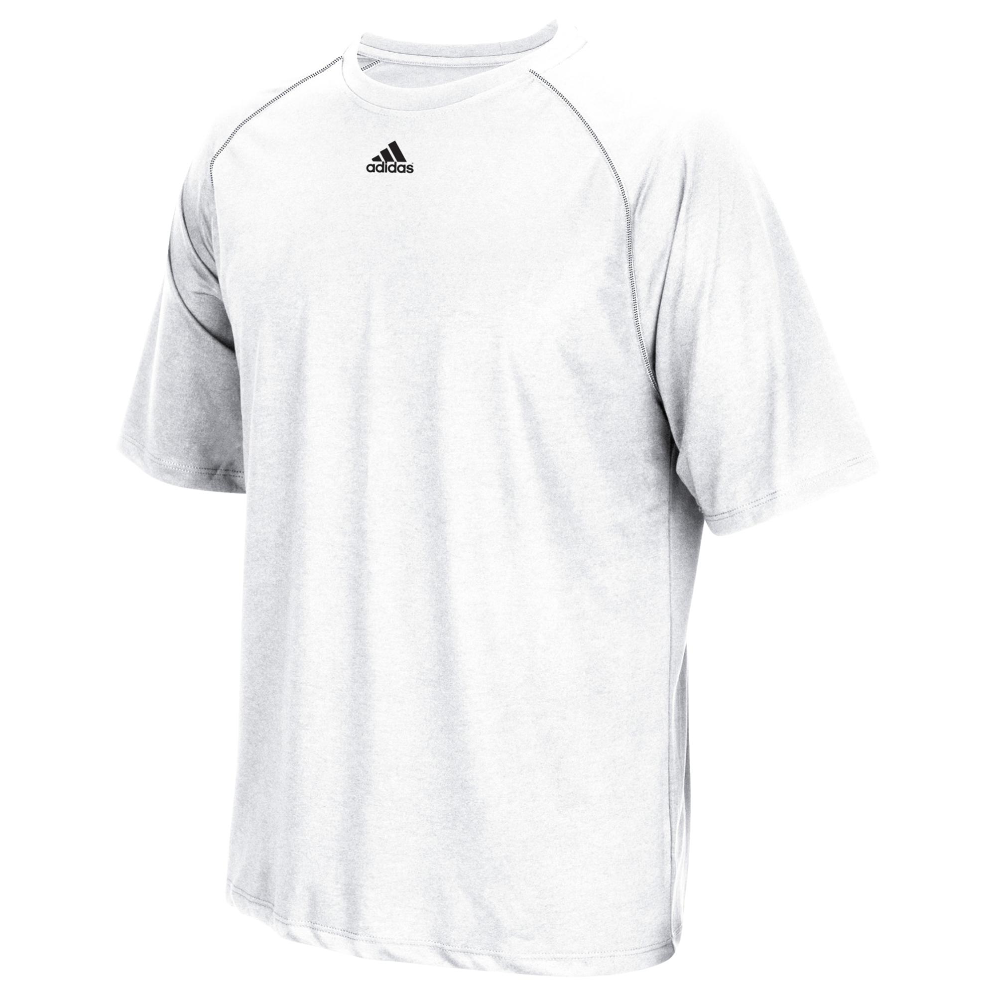 adidas Team Climalite Short Sleeve T-shirt in White for Men - Lyst