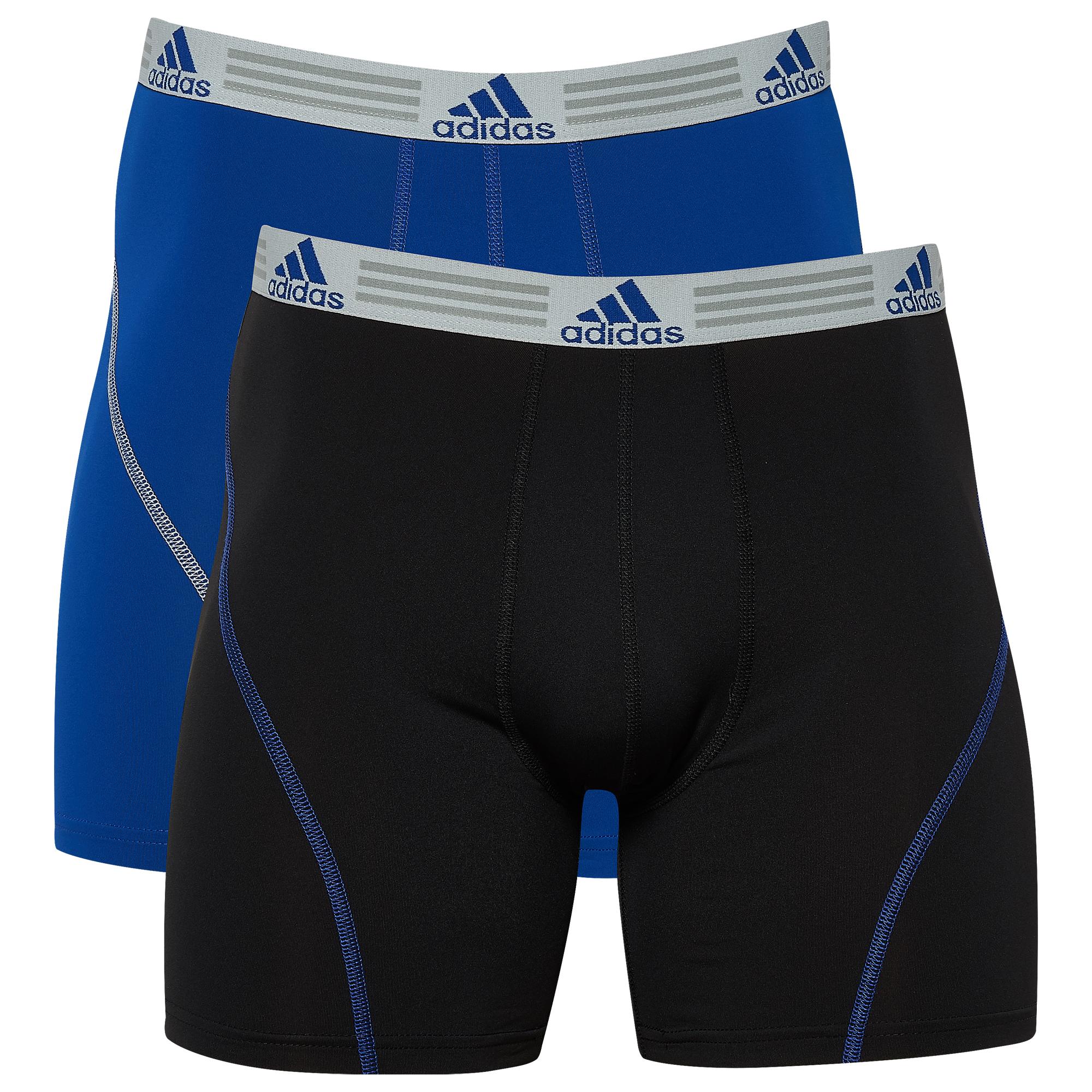 adidas Climalite 2 Pack Performance Boxer Briefs in Blue
