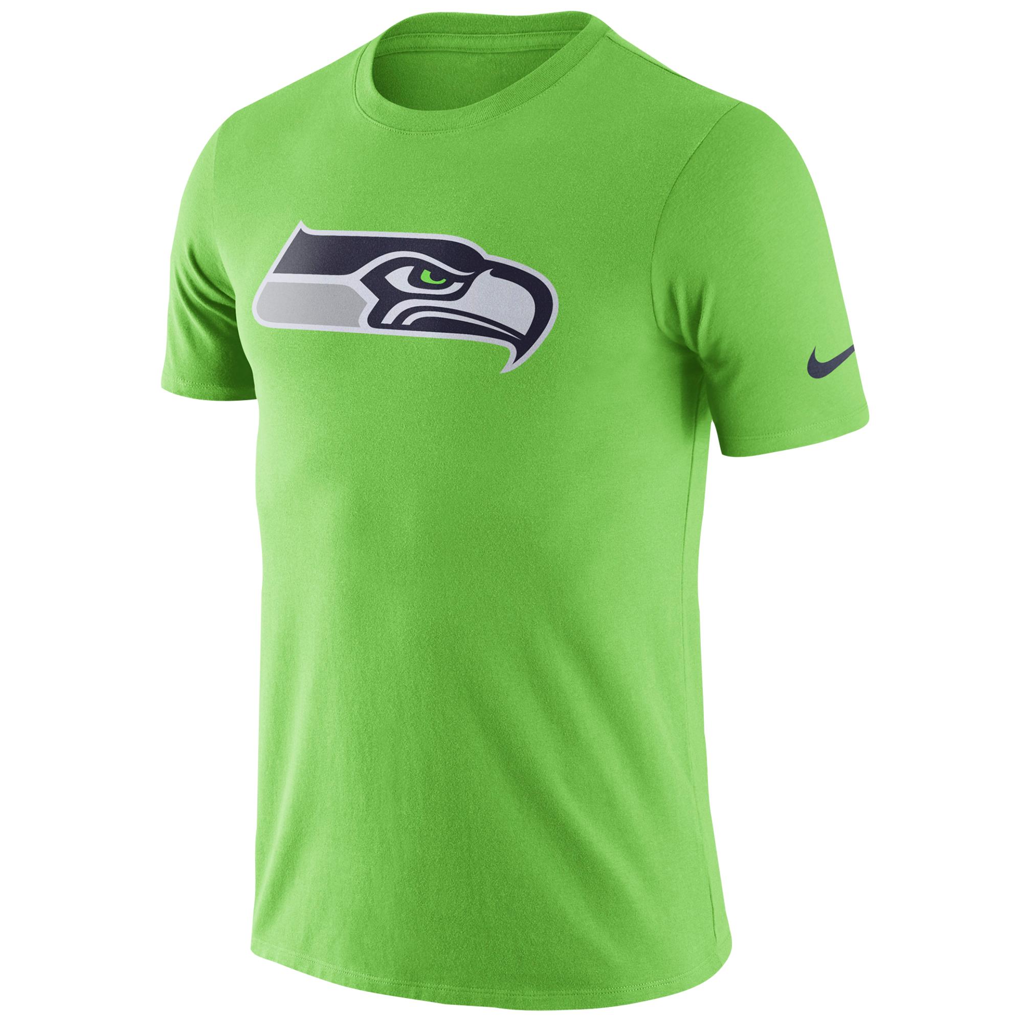 Nike Seattle Seahawks Nfl Df Cotton Logo Essential T-shirt in Green for ...