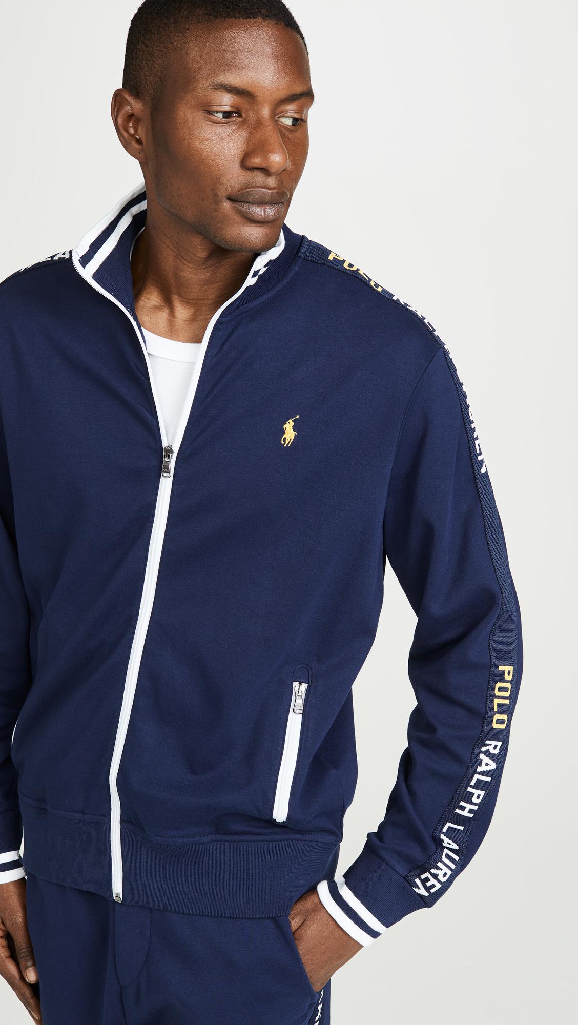 Download Polo Ralph Lauren Polo Sport Logo Track Jacket in Blue for ...