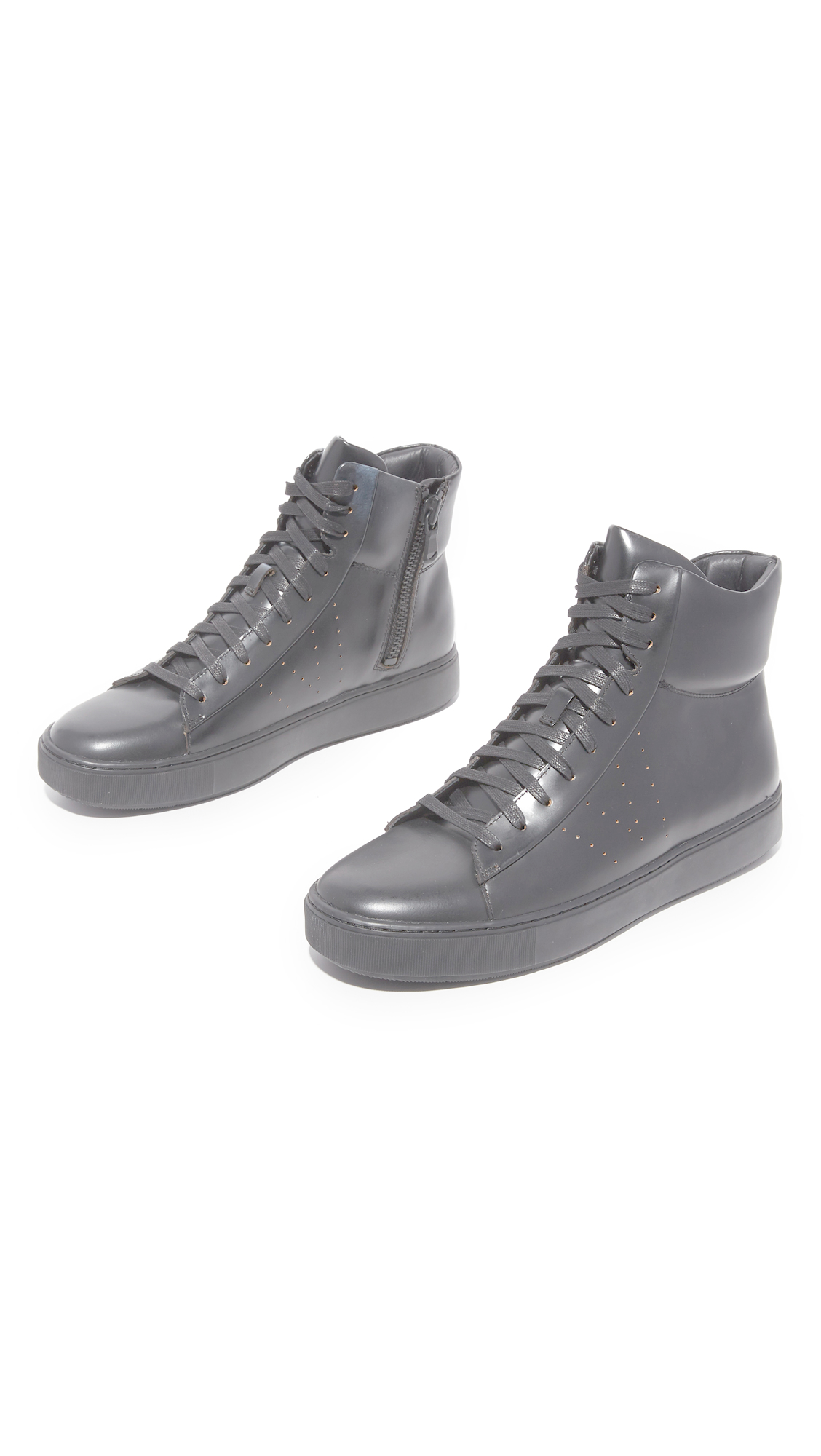 Lyst - Vince Liam High Top Sneakers in Black for Men
