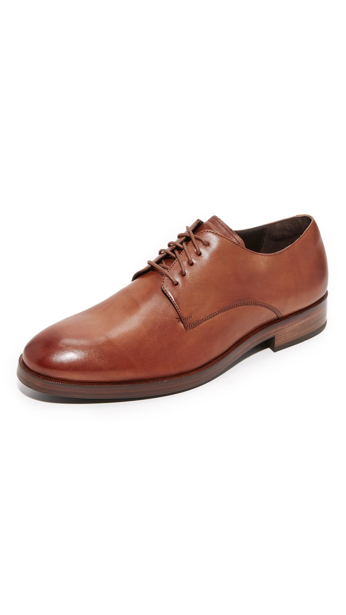 Cole haan Harrison Grand Plain Toe Derby Shoes in Brown for Men | Lyst