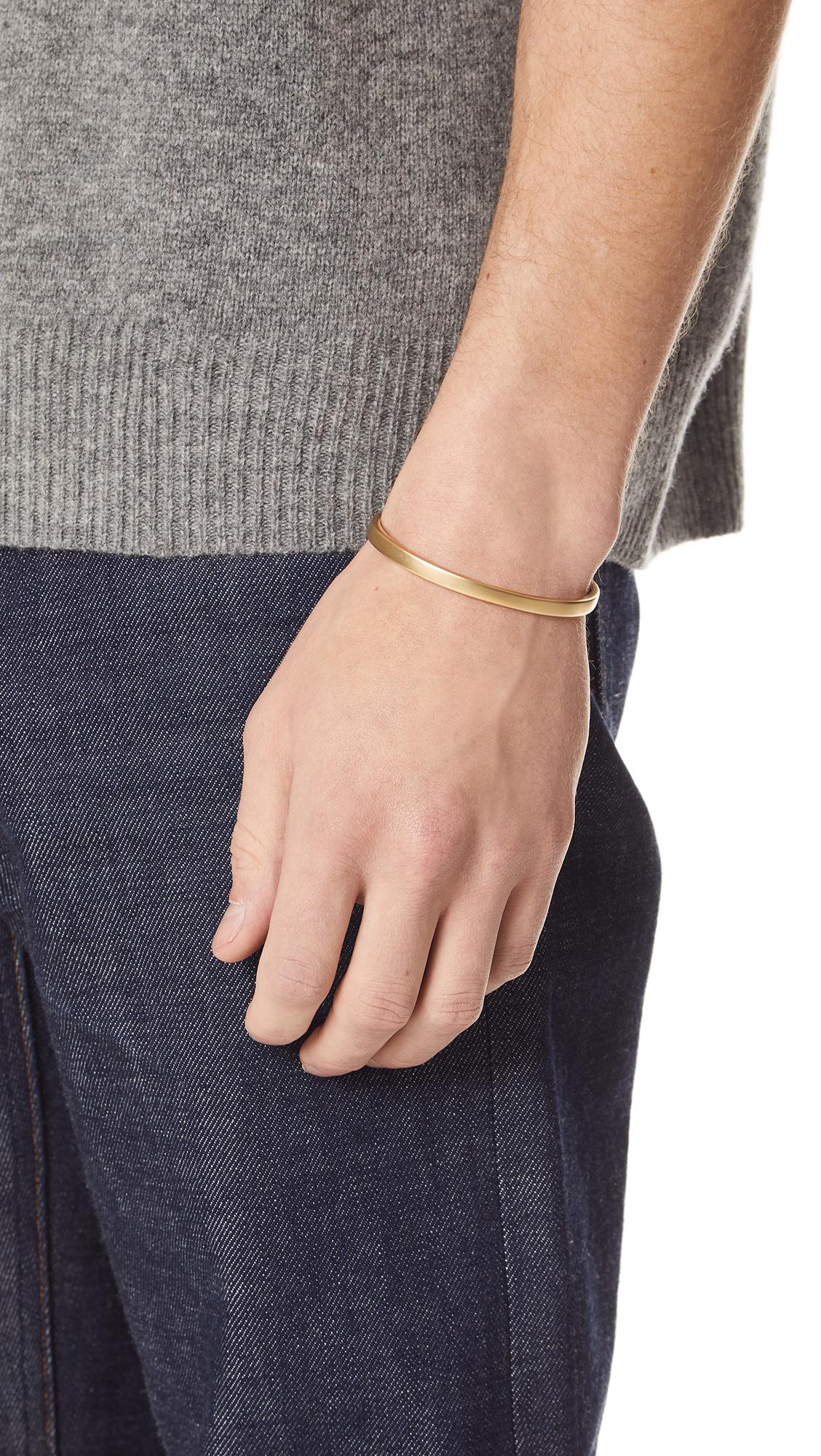 Miansai Singular Cuff Bracelet In Metallic For Men - Lyst