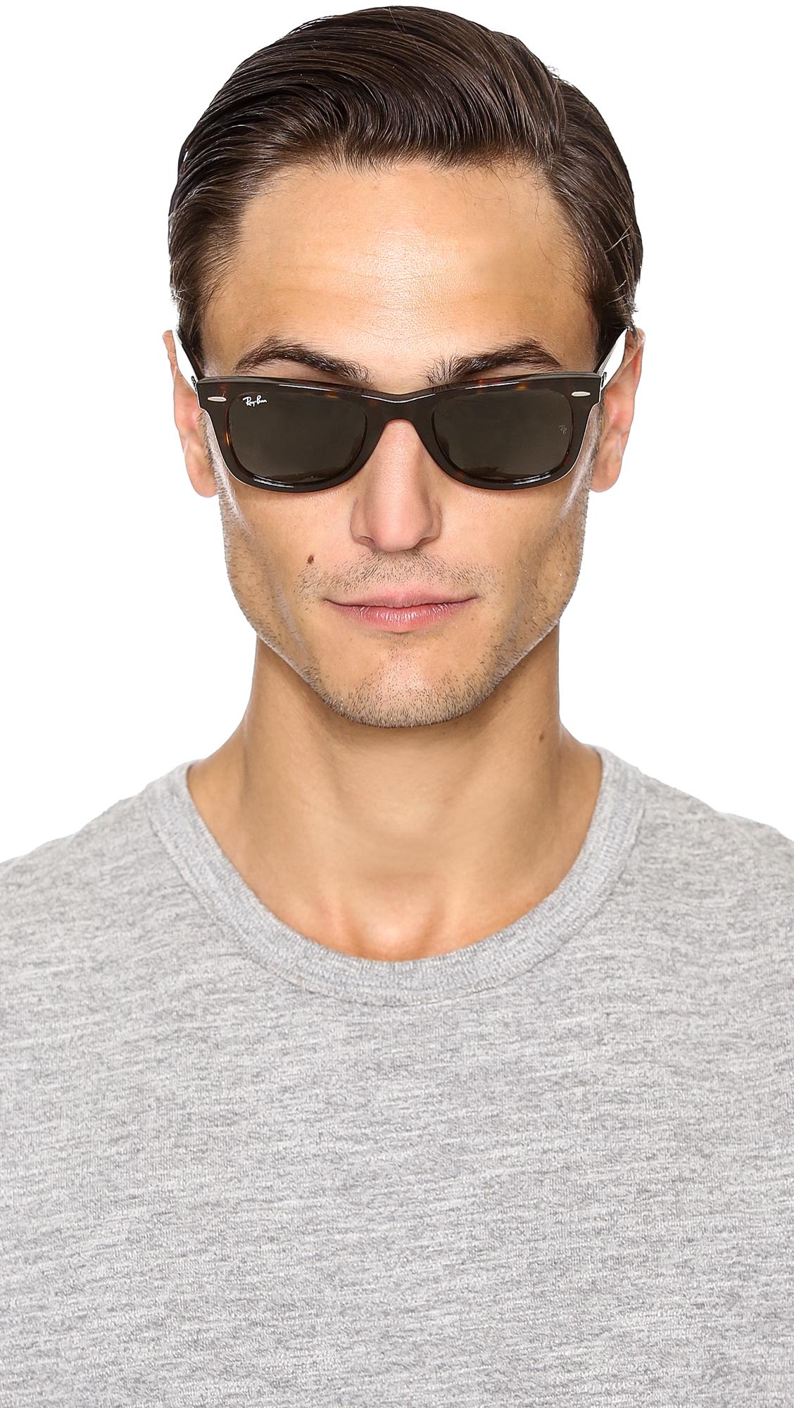 Lyst Ray Ban Original Wayfarer Sunglasses In Green For Men 