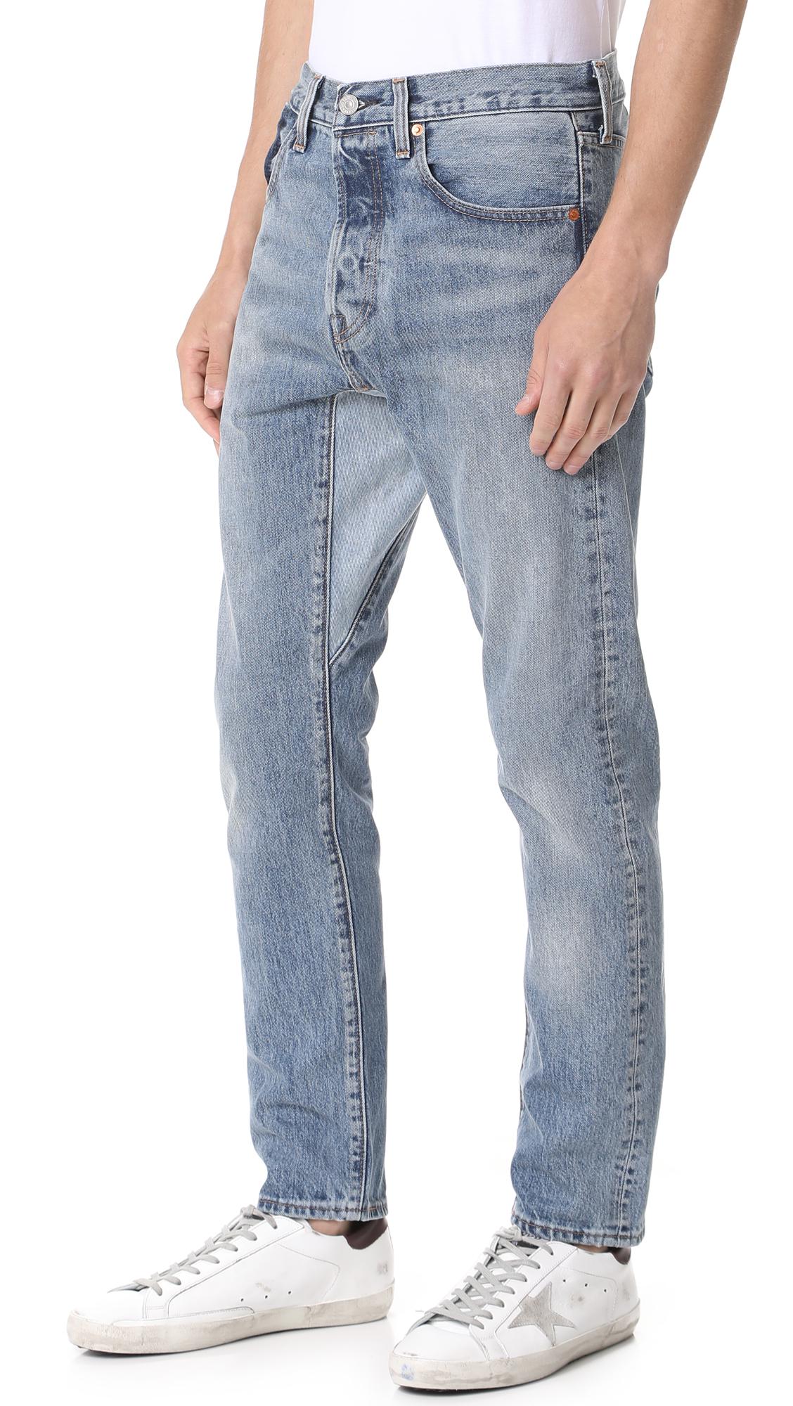 Lyst - Levi'S Custom Gusset Tapered Denim Jeans in Blue for Men