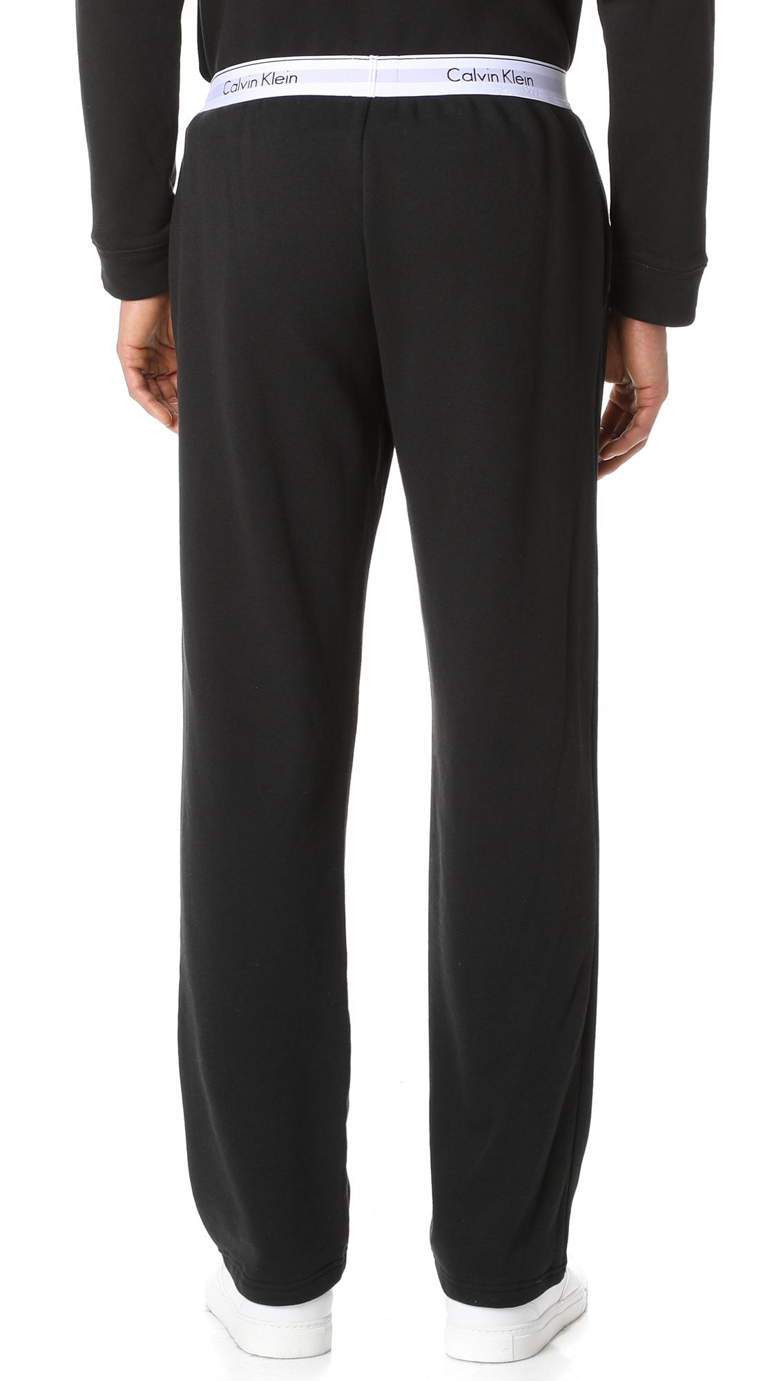 Lyst - Calvin Klein Modern Cotton Sweatpants in Black for Men