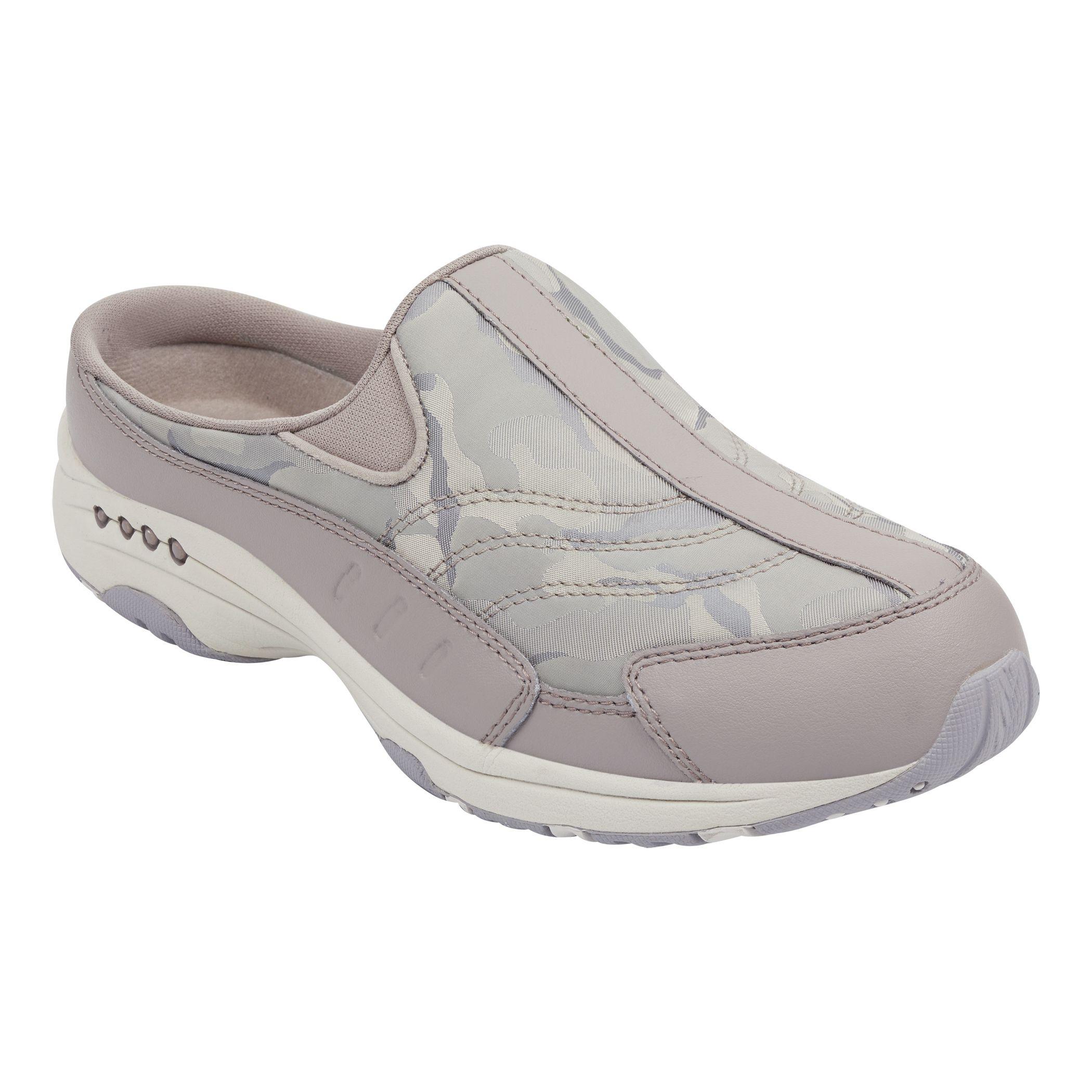 Easy Spirit Leather Traveltime Clogs Taupe Camo Print in Gray Lyst