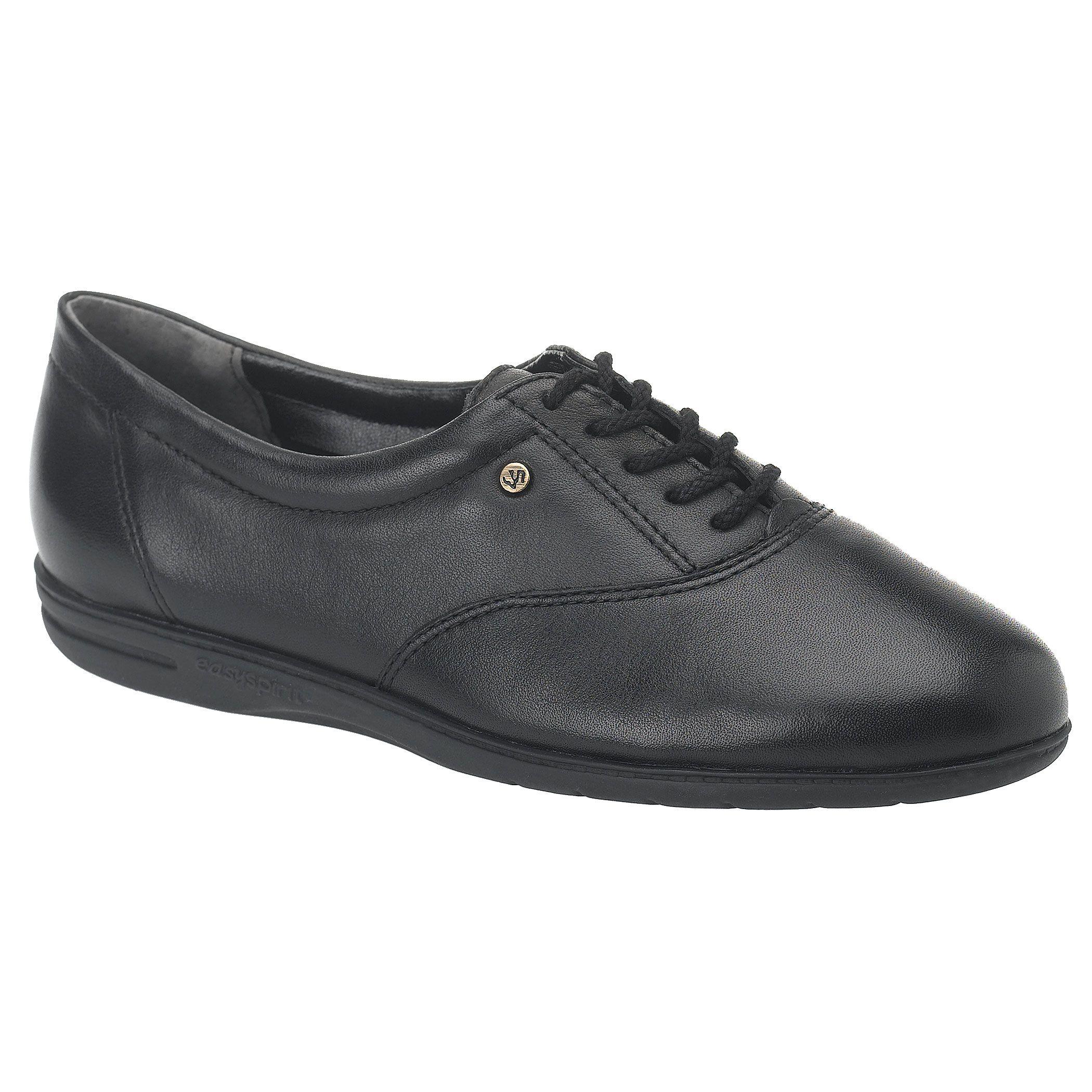 Easy Spirit Motion Leather Oxfords Black Leather Lyst