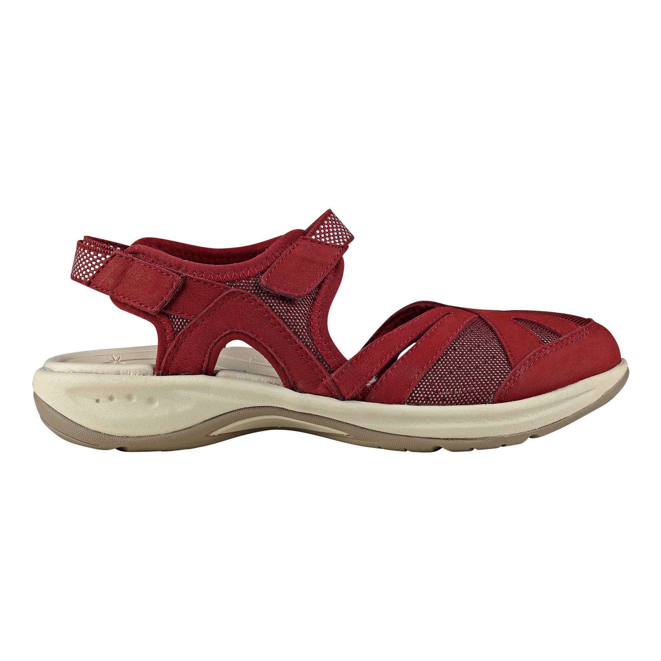 Lyst Easy Spirit Splash Nubuck Flat Hiking Sandals in Red