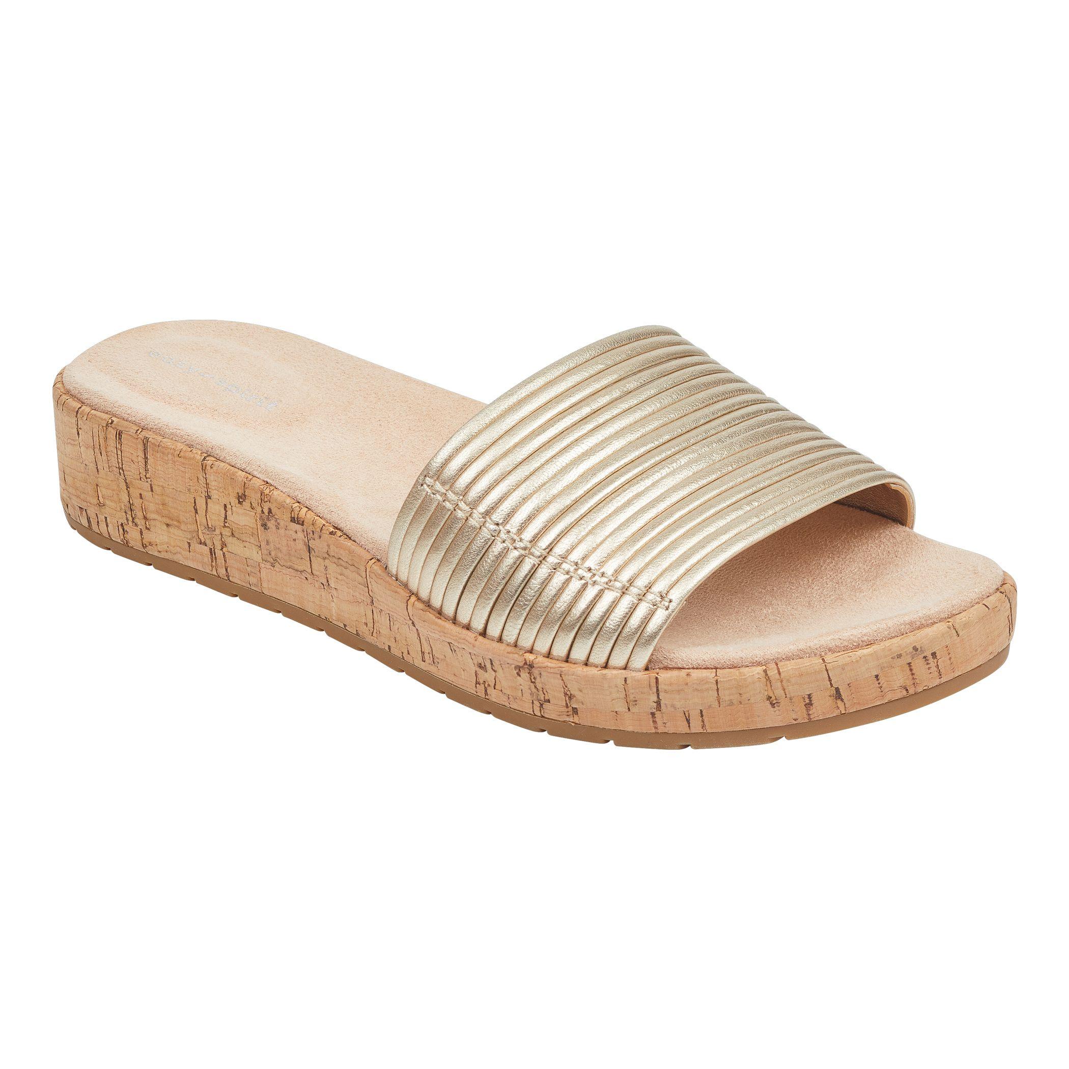 easy spirit gold sandals