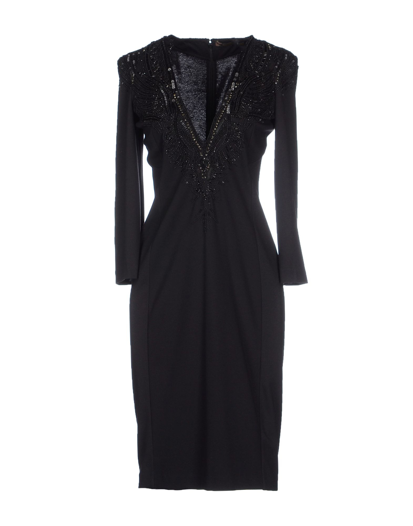 Lyst - Roberto Cavalli Short Dress in Black