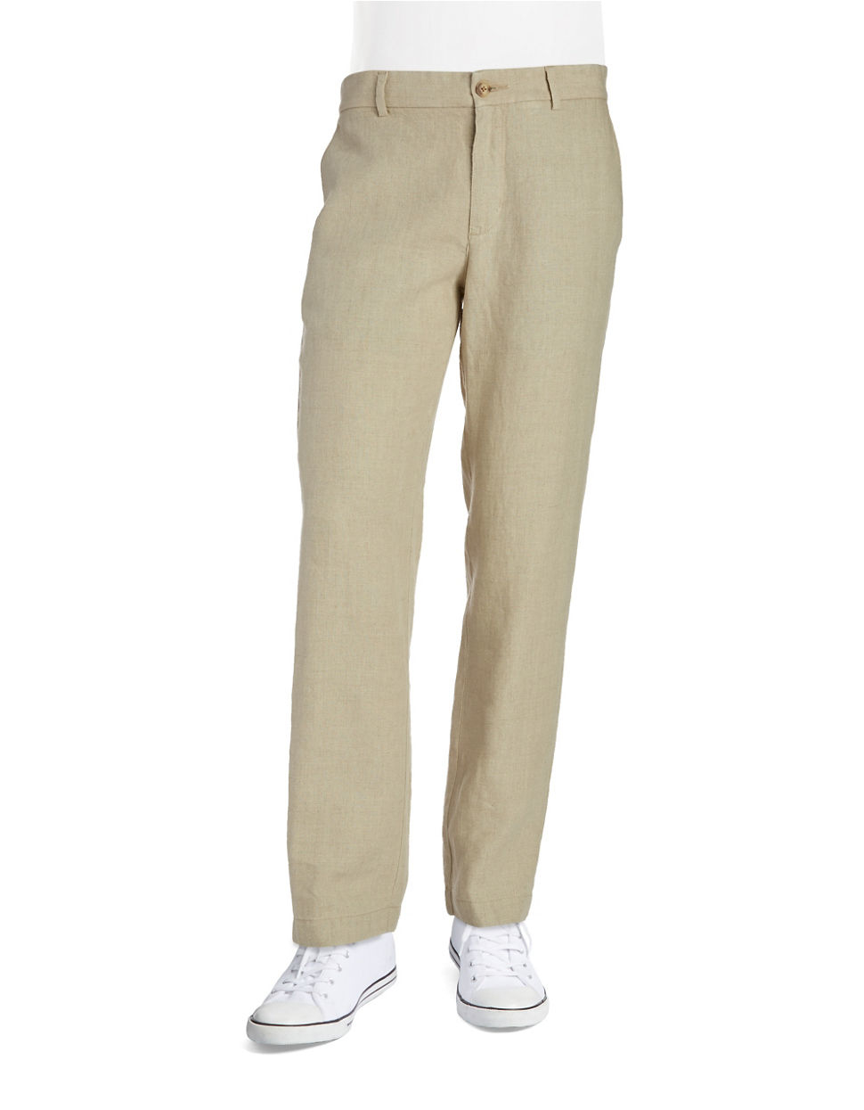 straight leg linen pants