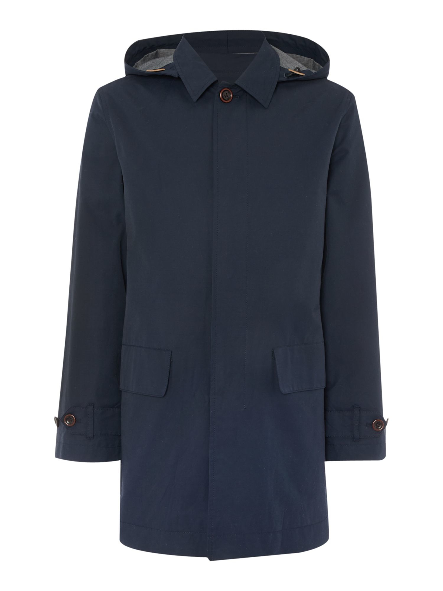 Howick Weston Mac Hooded Jacket in Blue for Men | Lyst