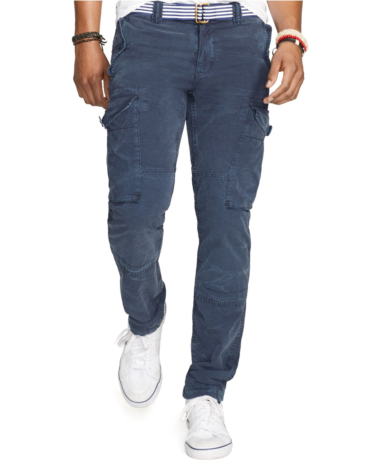 Lyst - Polo Ralph Lauren Straight-fit Ripstop Cargo Pants in Blue for Men