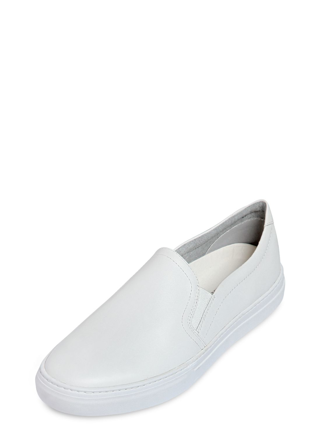 Vagabond Leather Slip-on Sneakers in White for Men | Lyst