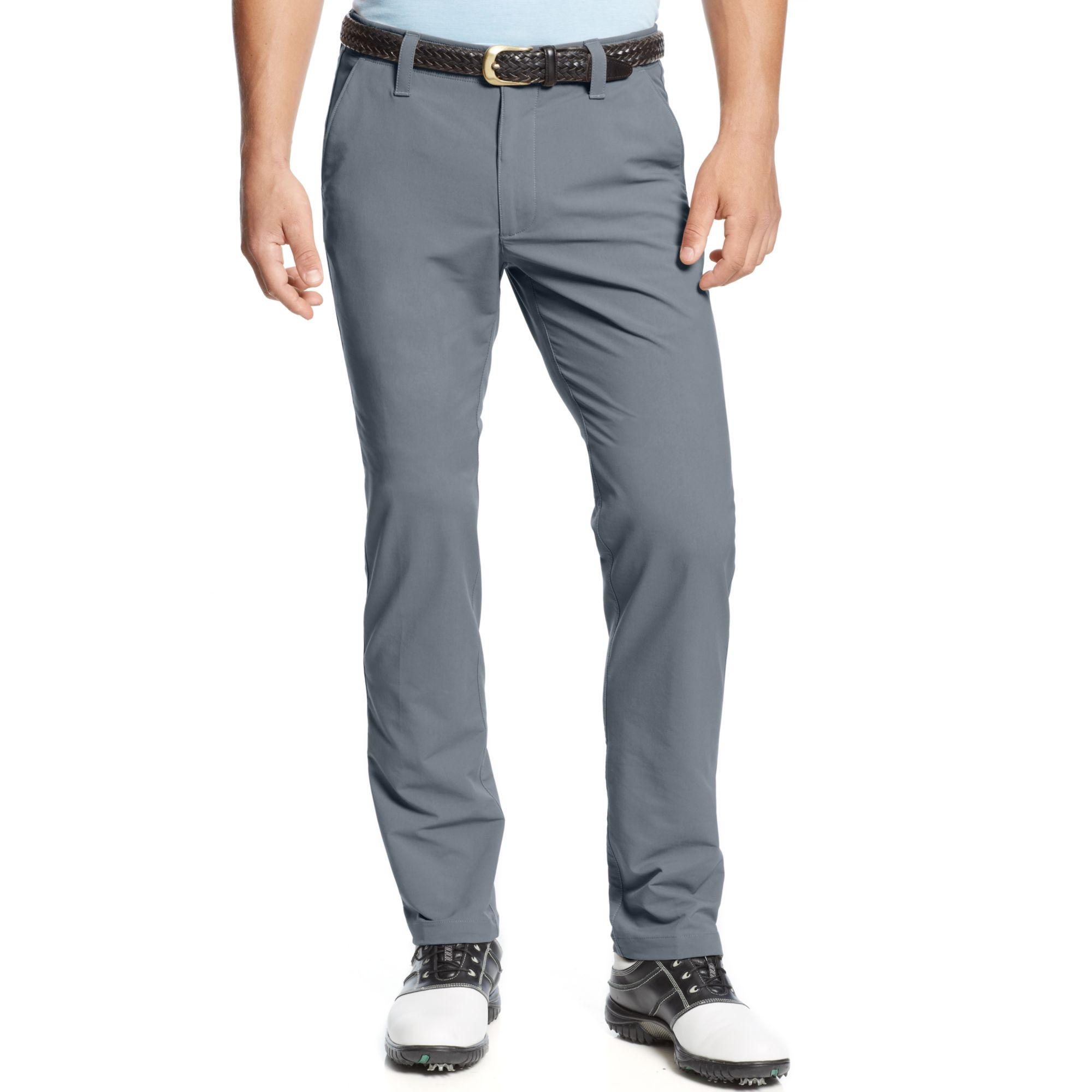 Under Armour Matchplay Flat Front Performance Golf Pants in Gray for ...