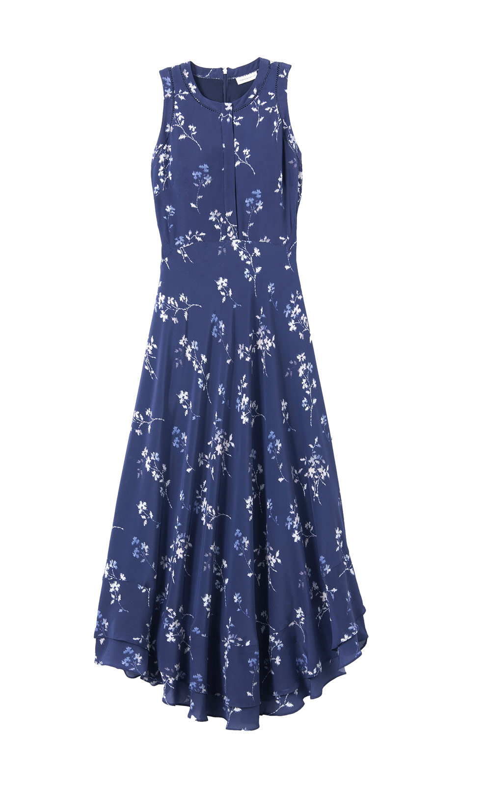 Lyst - Rebecca Taylor Wisteria Print Dress in Blue