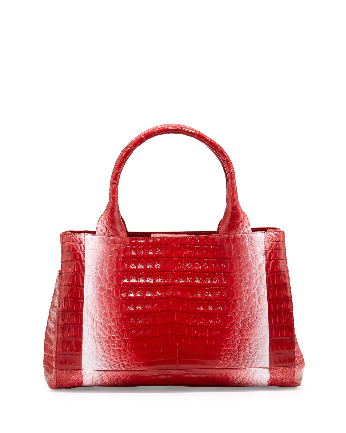 Lyst - Nancy Gonzalez Crocodile Rectangle Tote Bag in Red