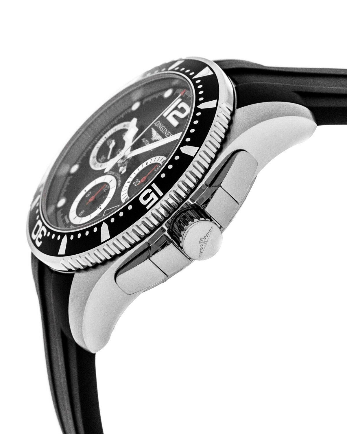 Longines Hydroconquest Chronograph Rubber Strap Watch L37444562 / L3.744.4.56.2 for Men - Lyst