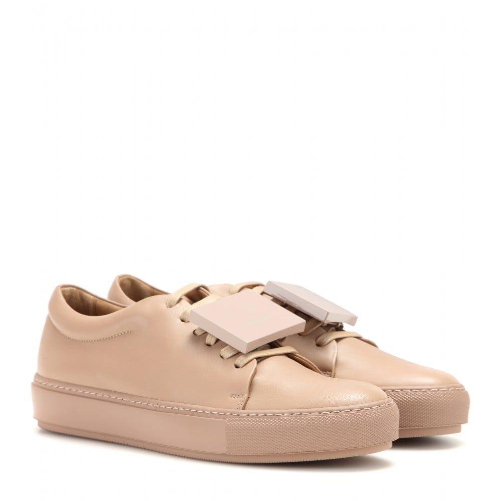 Lyst - Acne Studios Adriana Leather Sneakers in Natural