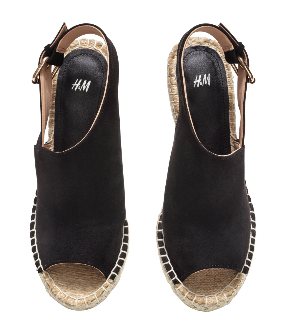 black wedge heels boots