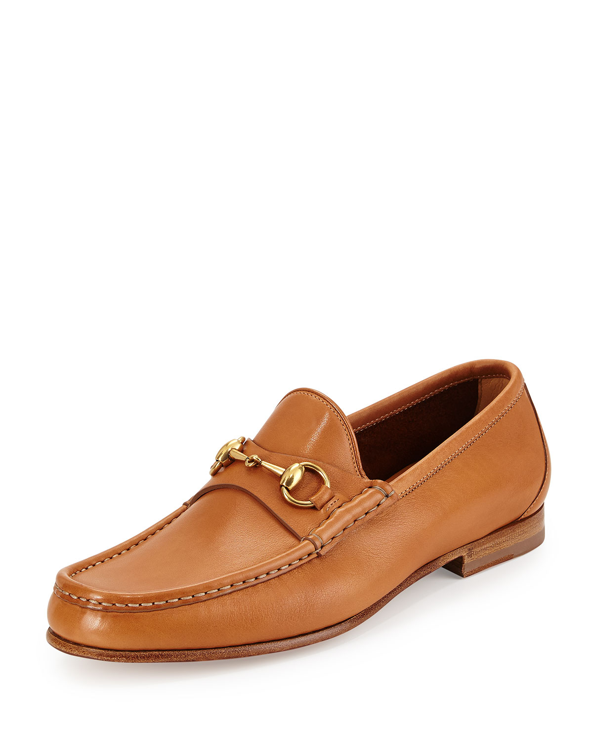 Lyst - Gucci Leather Horsebit Loafer in Brown for Men