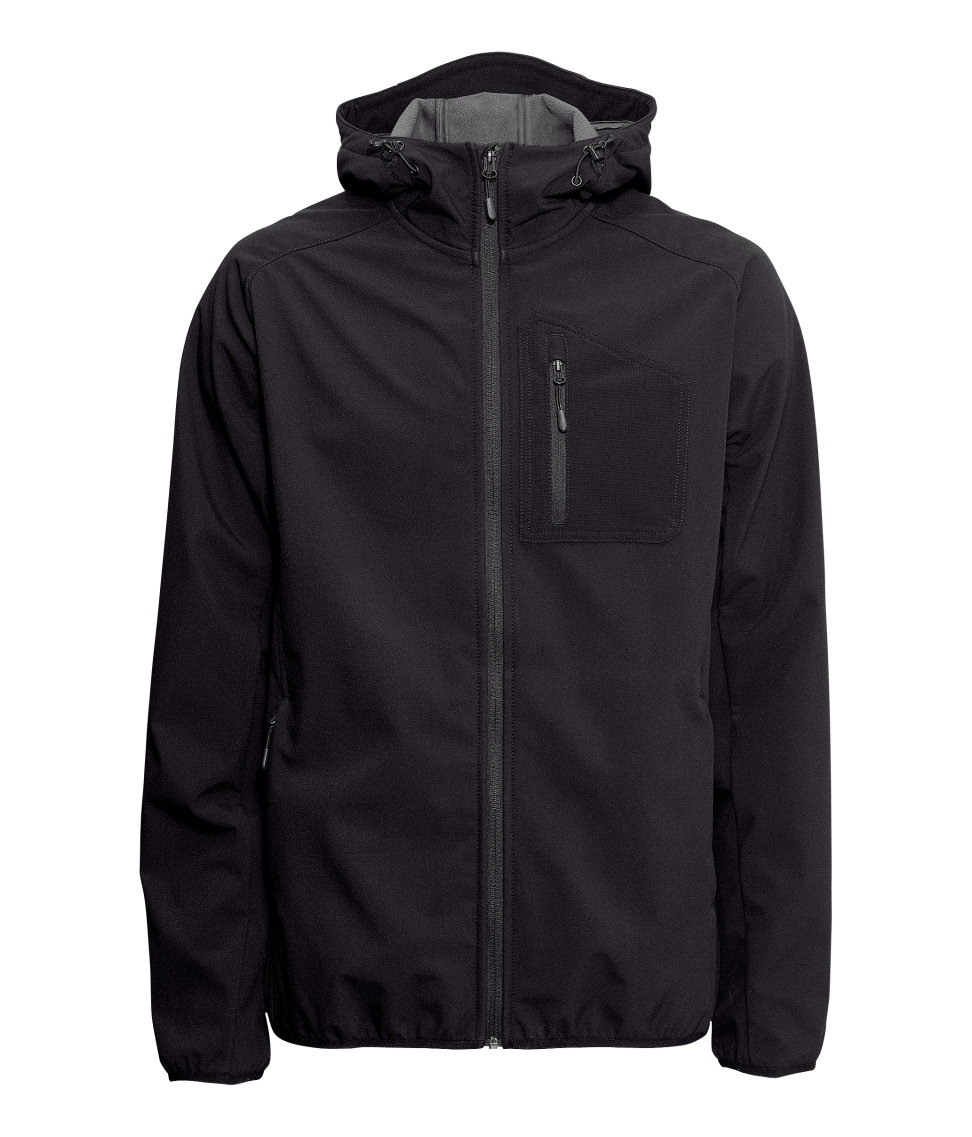 Lyst H&M Softshell Jacket in Black for Men
