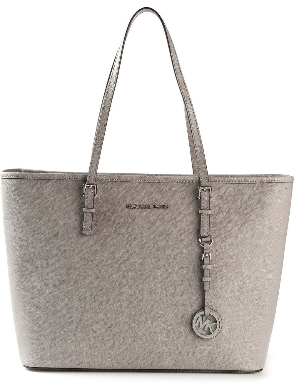 Michael michael kors &#39;jet Set Travel&#39; Medium Tote Bag in Gray (grey) | Lyst