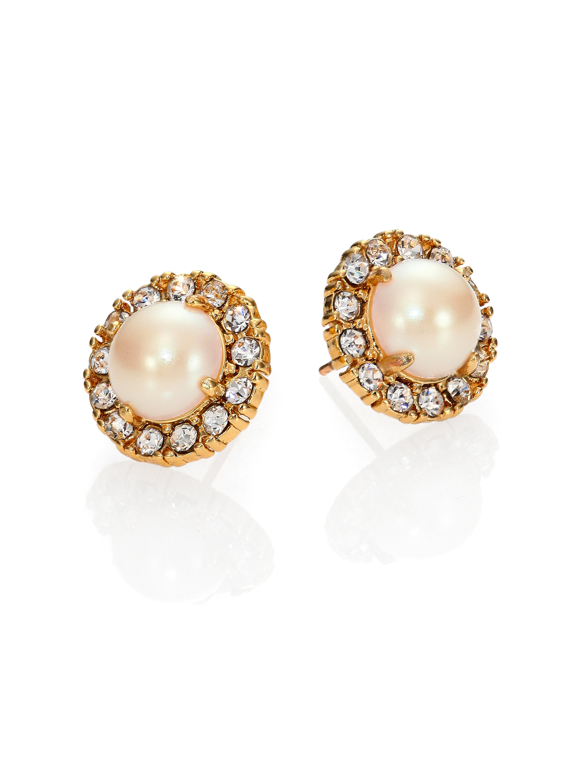 Lyst Kate Spade New York Secret Garden Faux Pearl Stud Earrings In Gallery