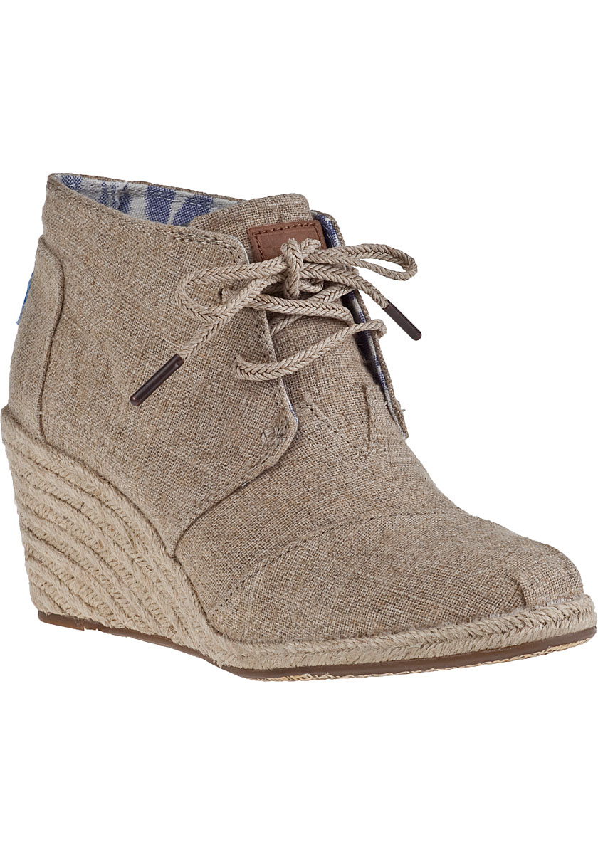 toms wedges natural