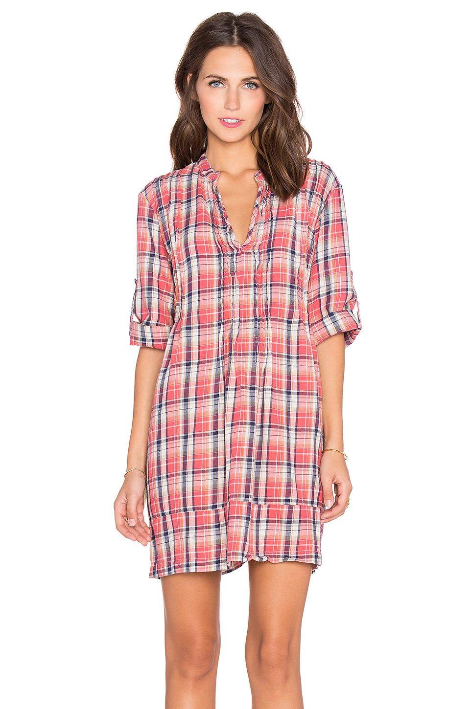 cp shades linen shirt dress