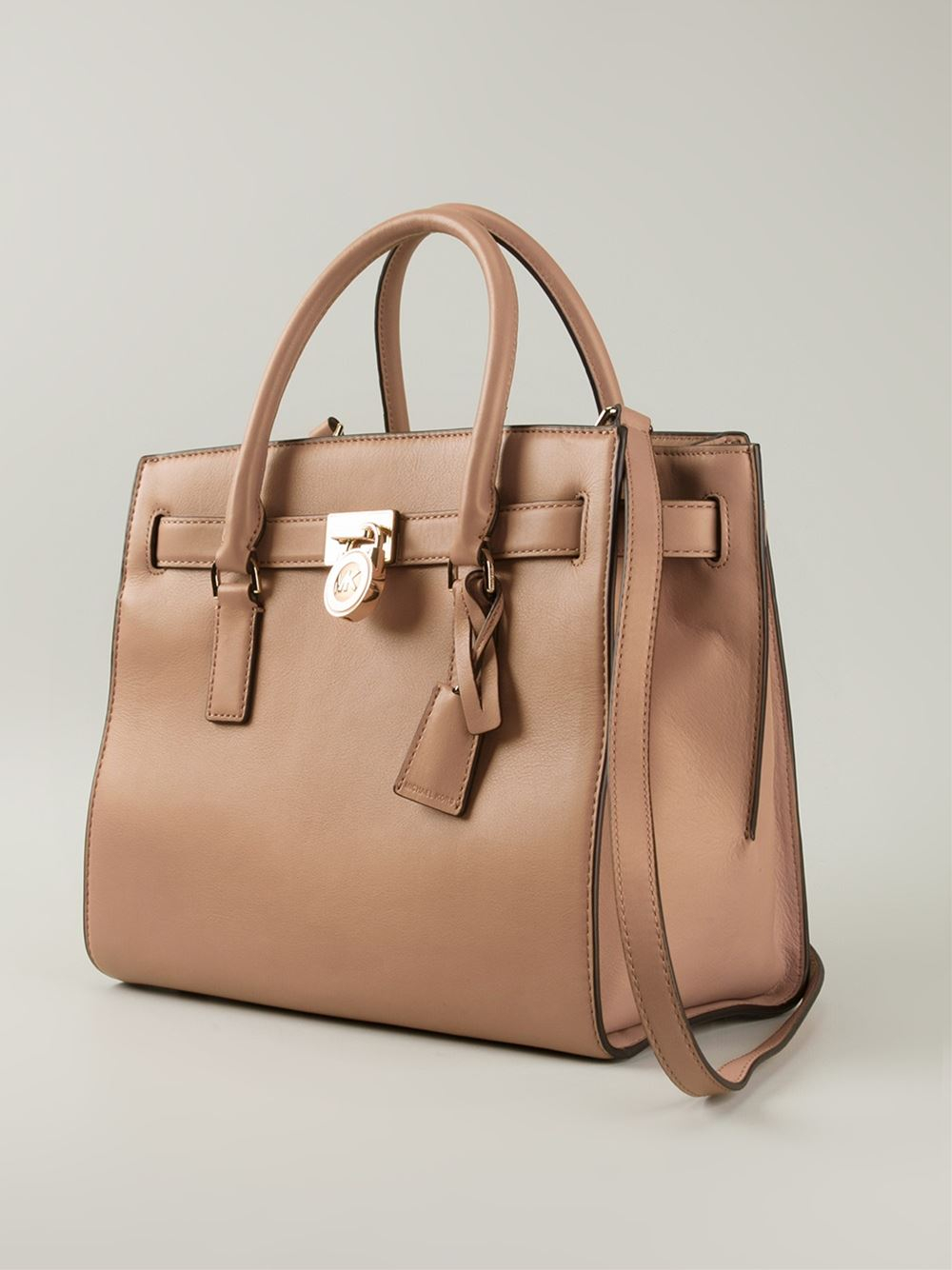 Lyst Michael Kors Hamilton Tote Bag In Natural Gallery
