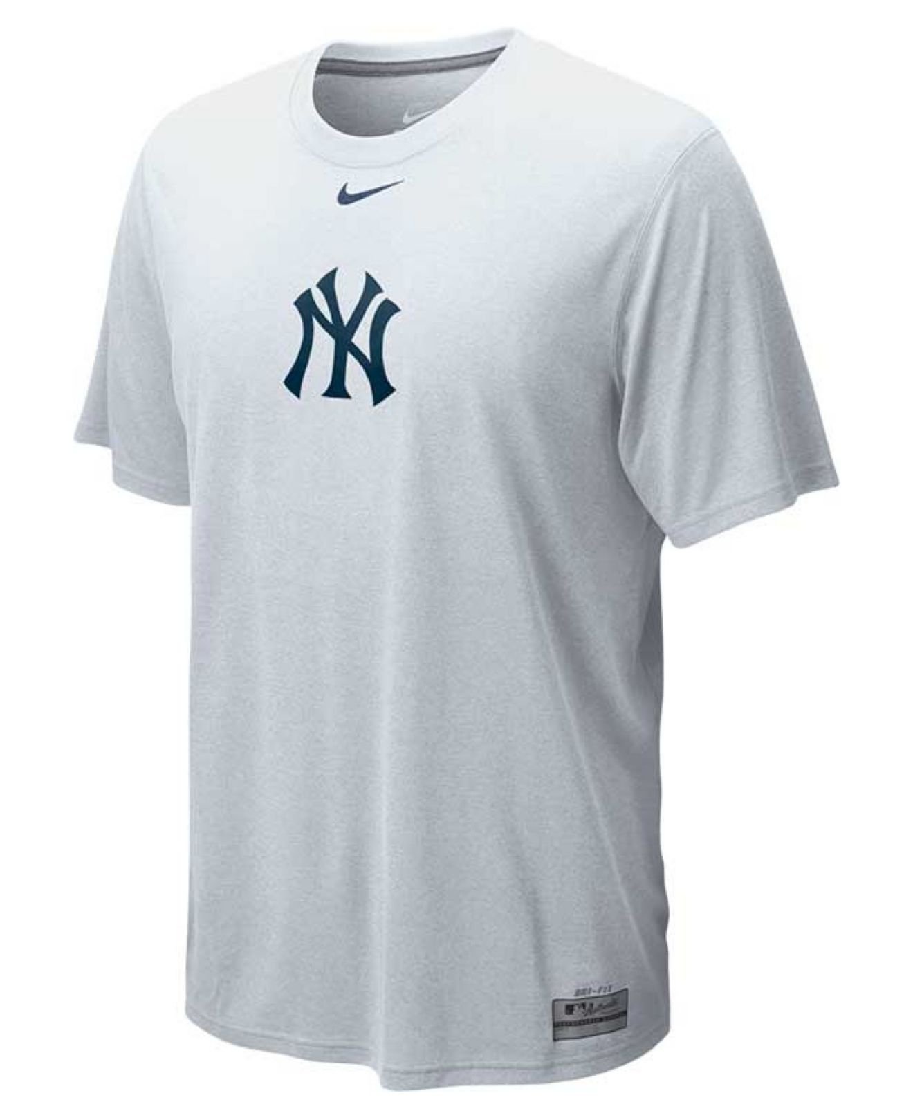 Lyst - Nike Men's New York Yankees Dri-fit Logo Legend T-shirt in White ...