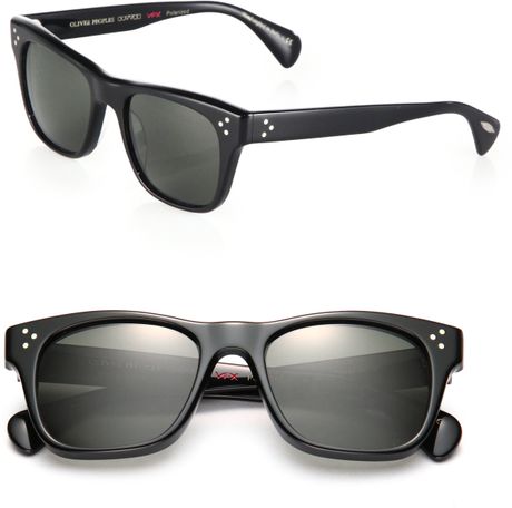 Oliver Peoples Jack Huston 52Mm Square Sunglasses in Black for Men | Lyst