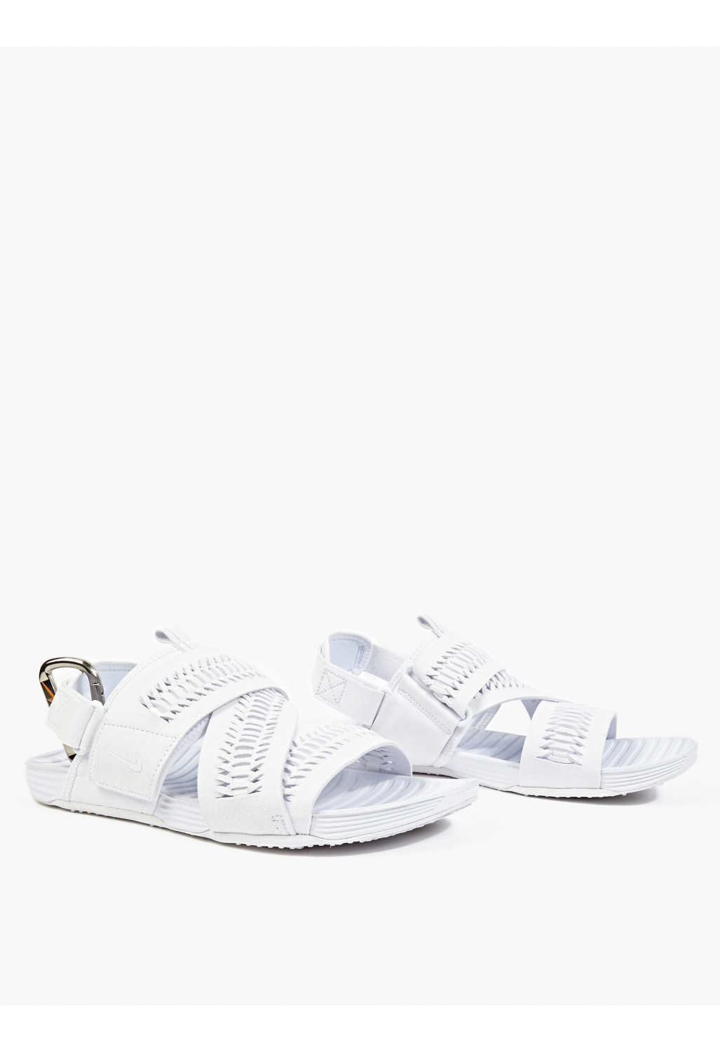 white nike sandals mens