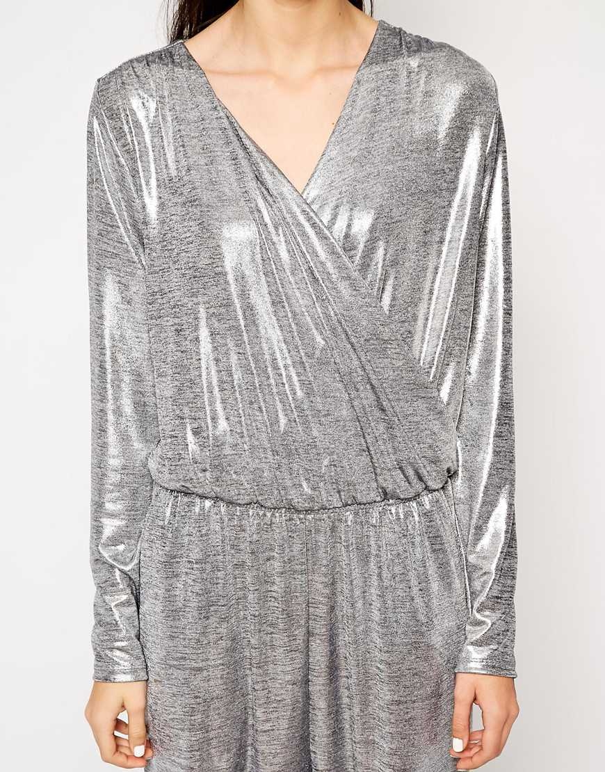 metallic long sleeve