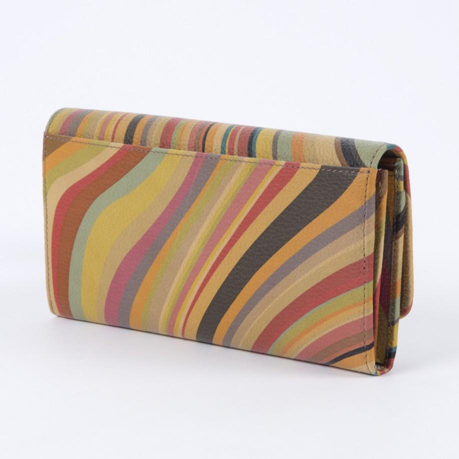 Lyst Paul Smith Swirl Printed Large Tri Fold Leather Purse Gallery