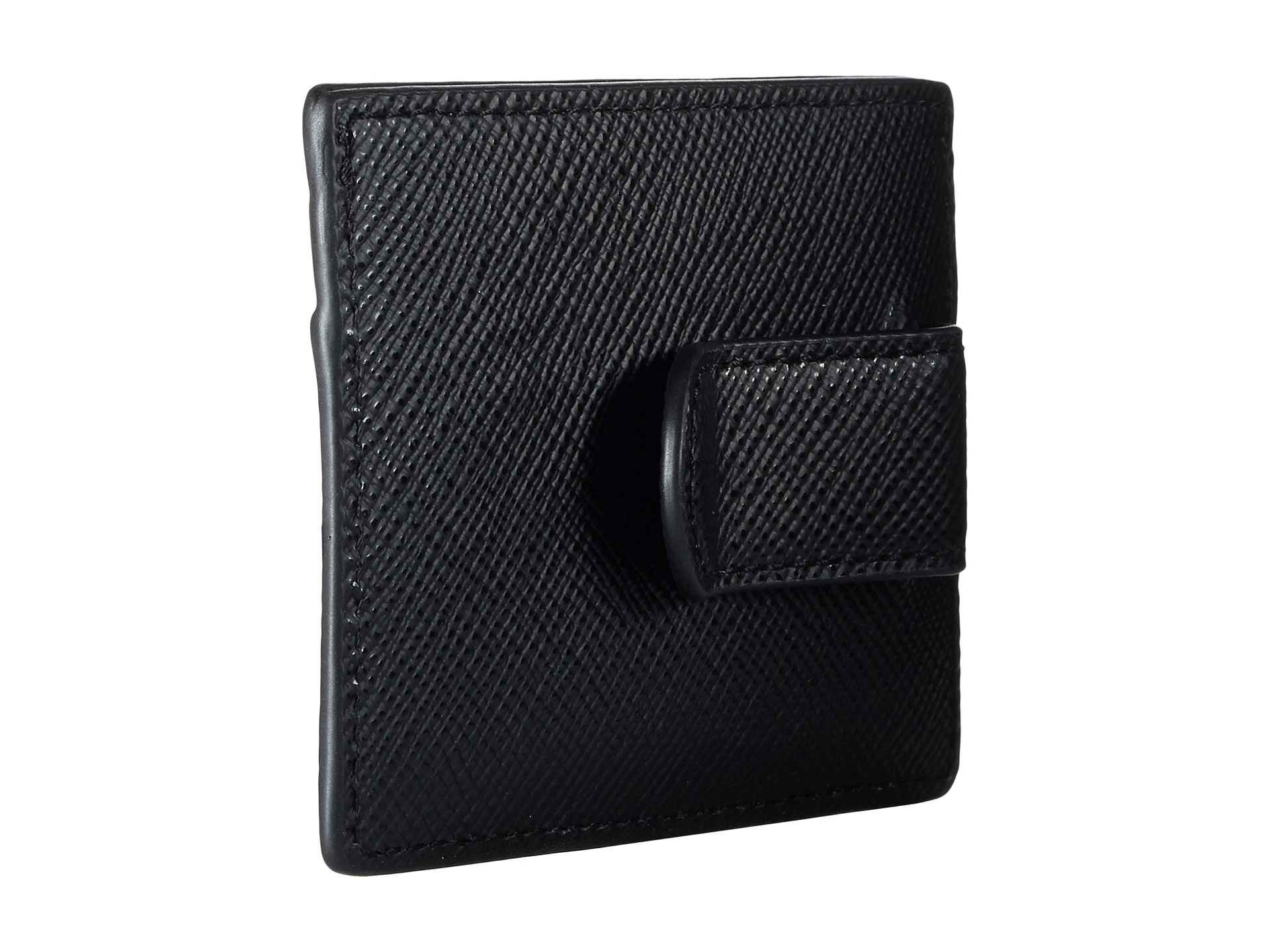 Lyst - Michael Kors Harrison Cross Grain Leather Card Case W/ Money Clip in Black for Men