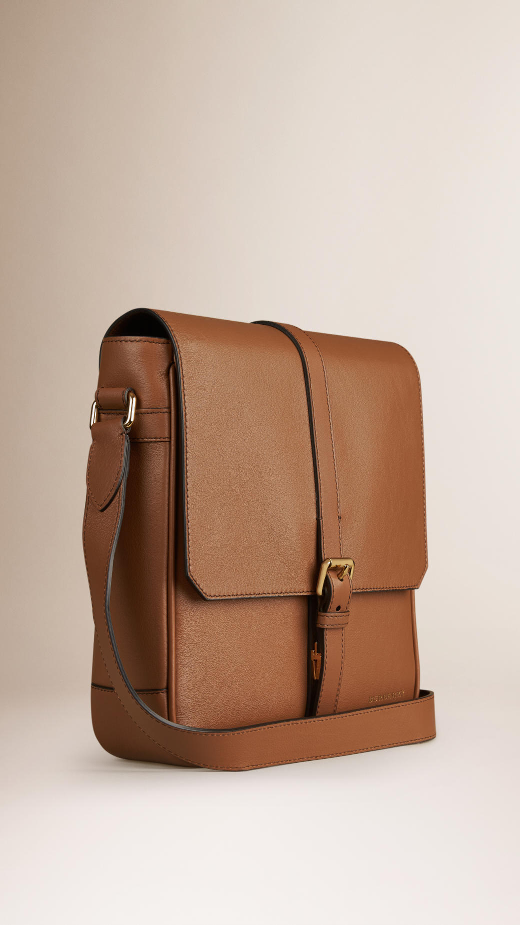 Burberry Soft Leather Crossbody Bag in Tan (Brown) for Men - Lyst