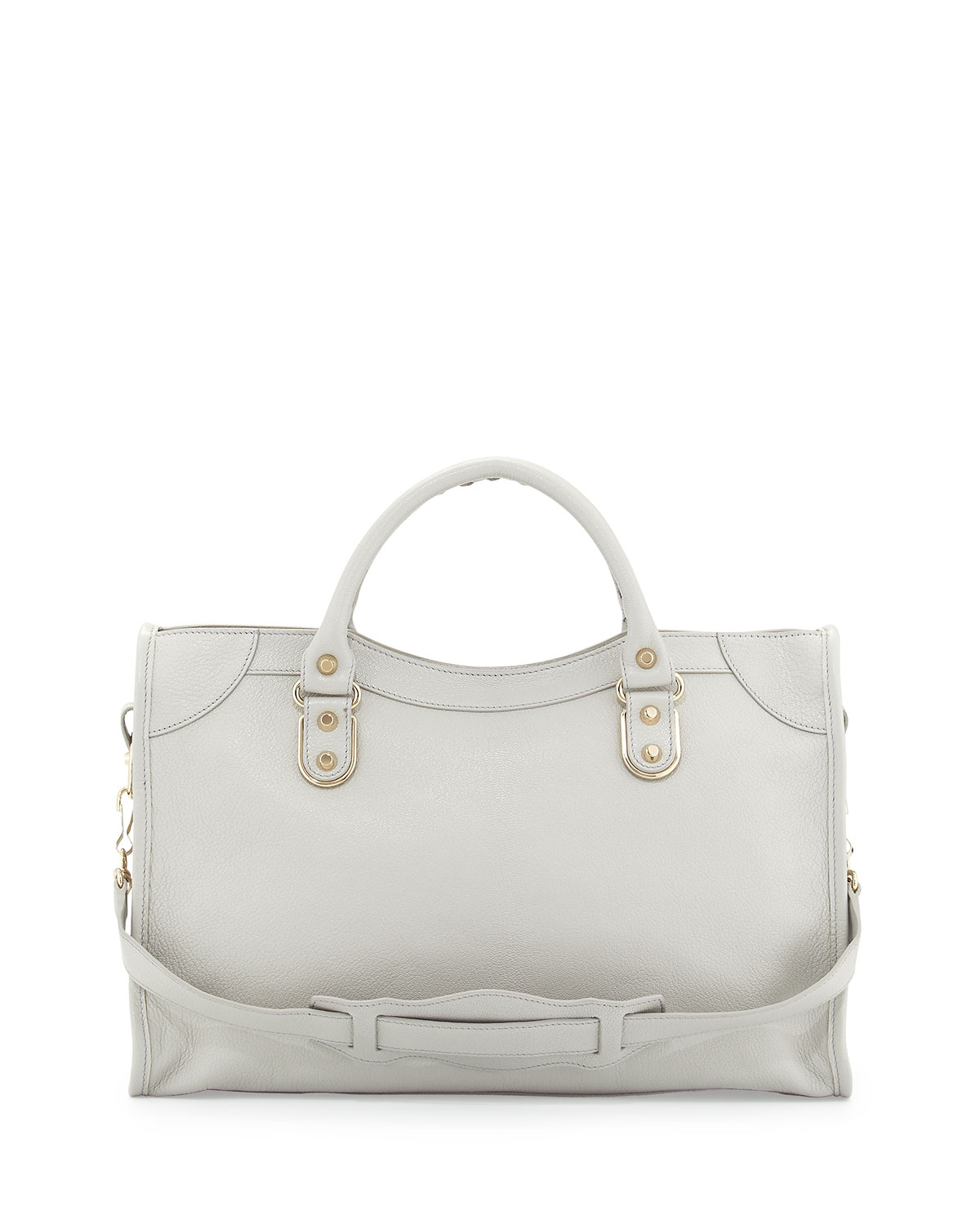 prada nylon wallets - Balenciaga Classic Chevre Grainee City Bag in White (LIGHT GREY ...